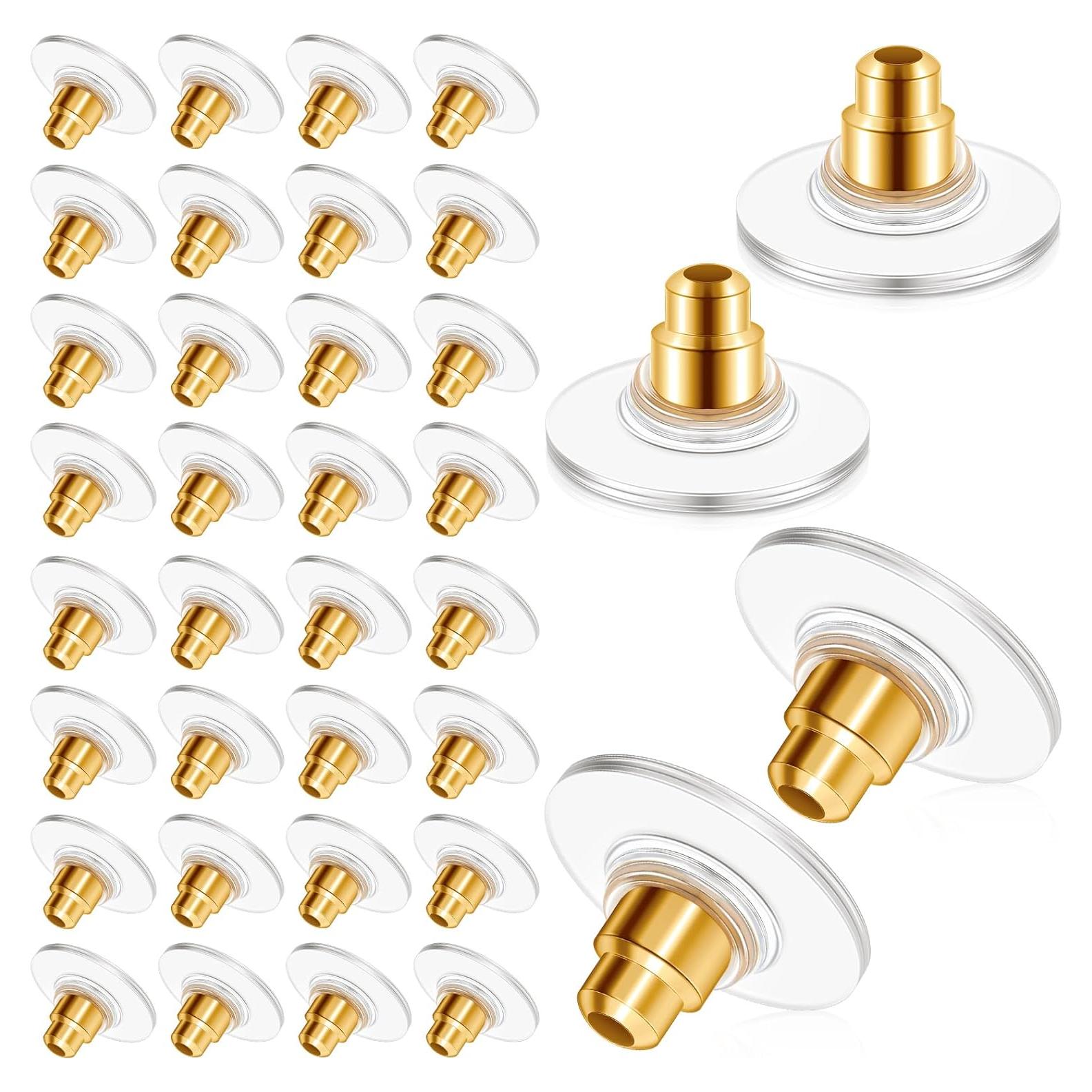 200 Piezas Respaldo de Pendientes Oro Outus - Goma