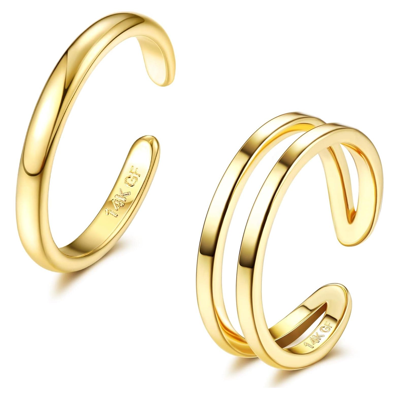 Anillo de Tobillo Ajustable Oro Relleno 14K IRONBOX para Mujeres