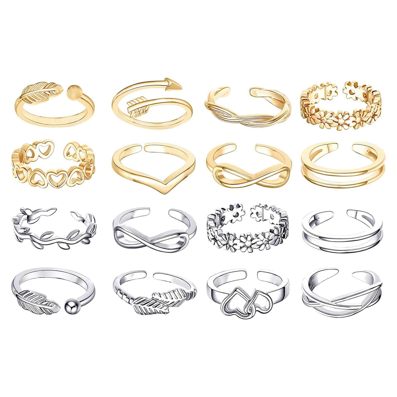 Anillos Ajustables para Dedos de los Pies MAGIDOVE 24 Piezas