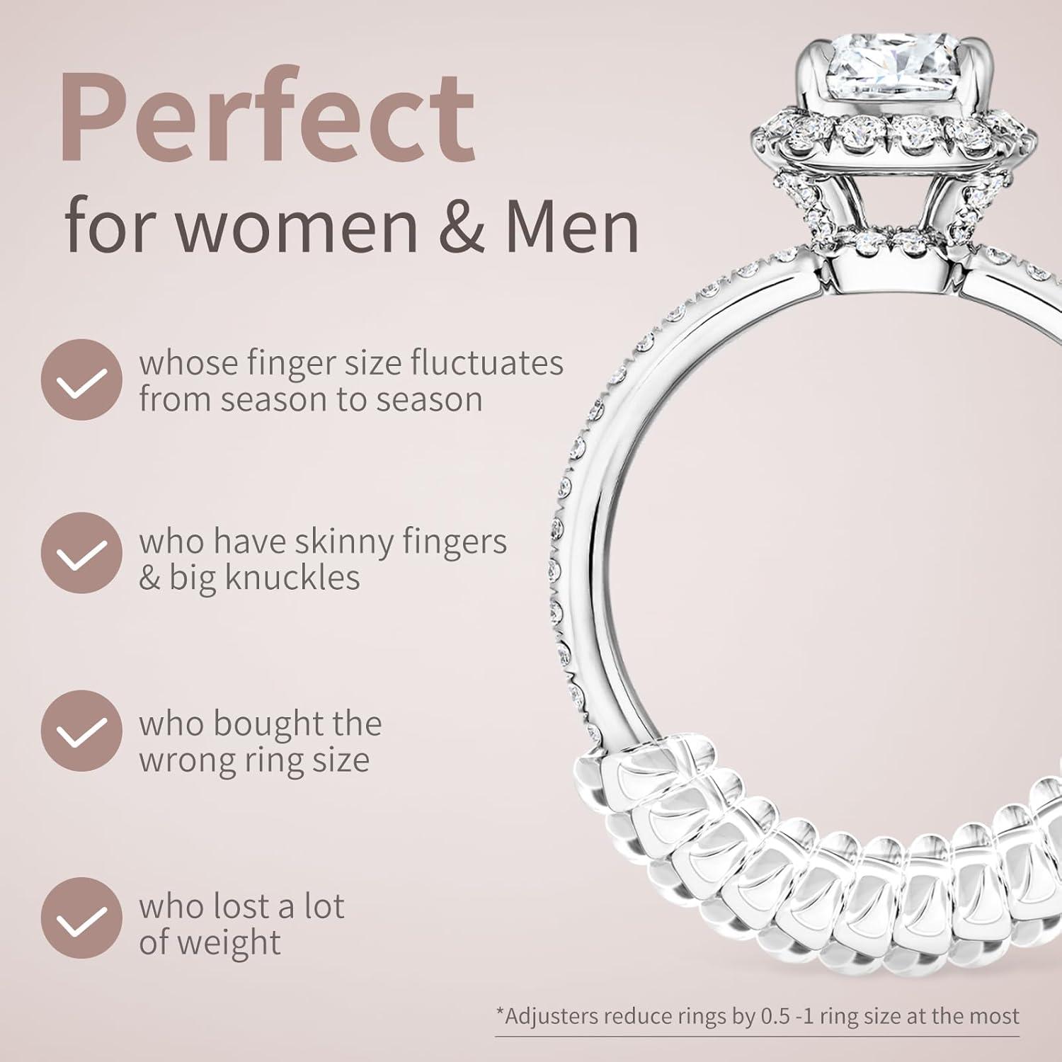 Ajustador de Tamaño de Anillo Ottemax - 12 Piezas, 4 Tamaños