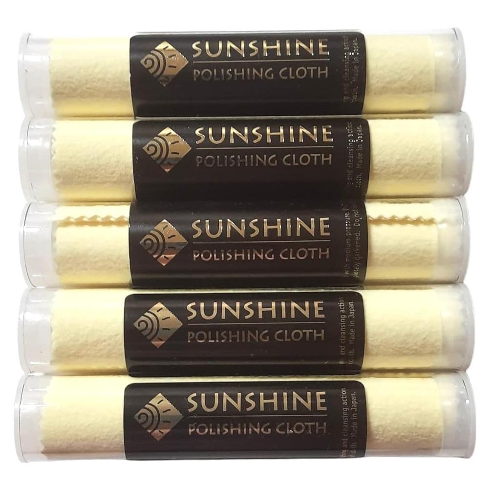 Paños de Pulido Sunshine 5 Unidades para Joyería Oro Plata