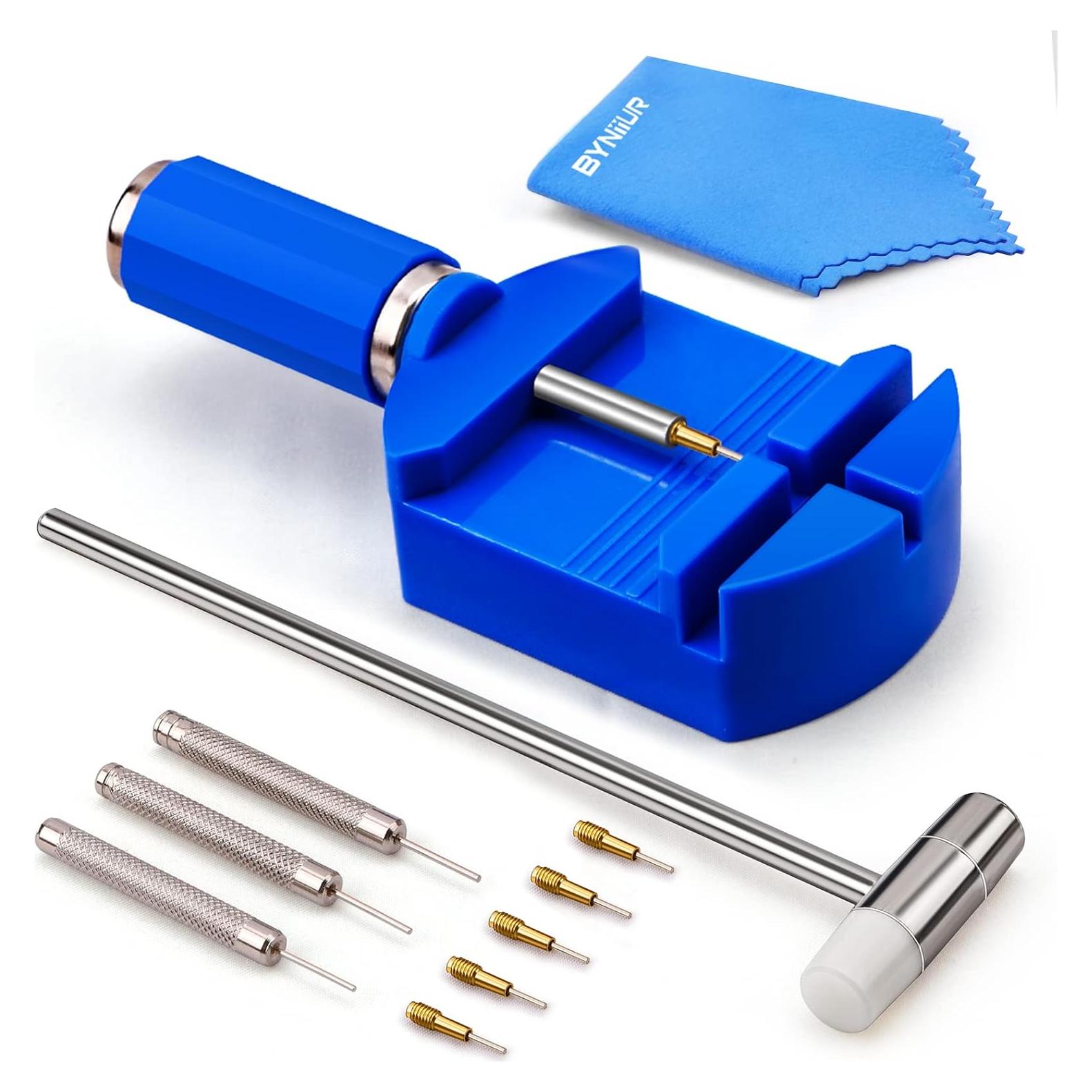 Kit de Herramientas de Reloj BYNIIUR - 11 Piezas Azul Claro