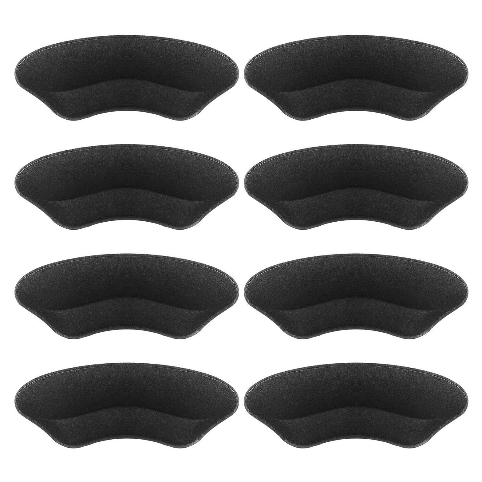 Almohadillas para Talón Makryn - 4 Pares Antideslizantes Negro