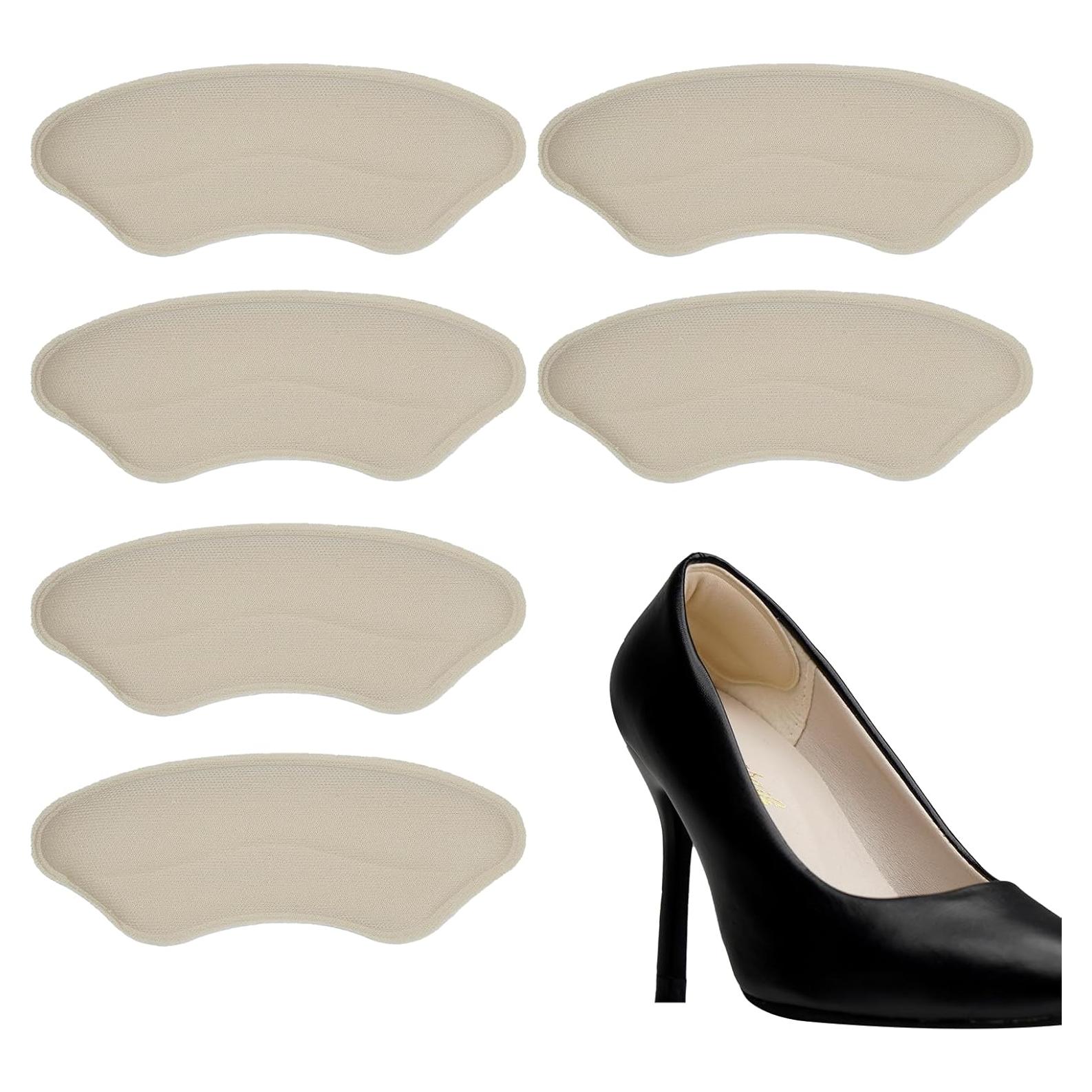 Almohadillas antideslizantes para talones Yaogniy - 3 pares Beige