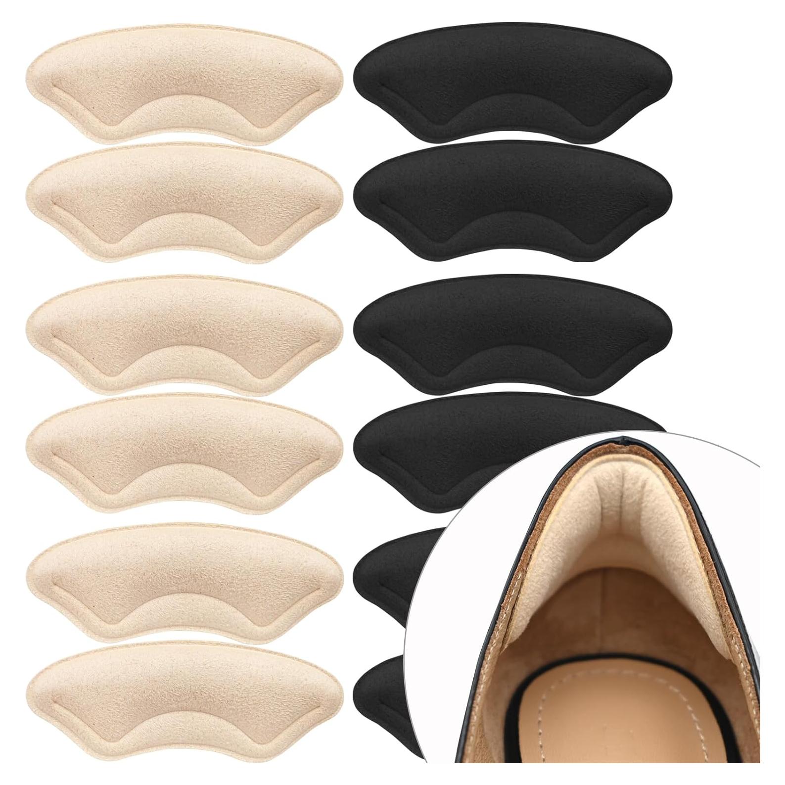 6 Pares Almohadillas de Talón Comfowner - Beige y Negro