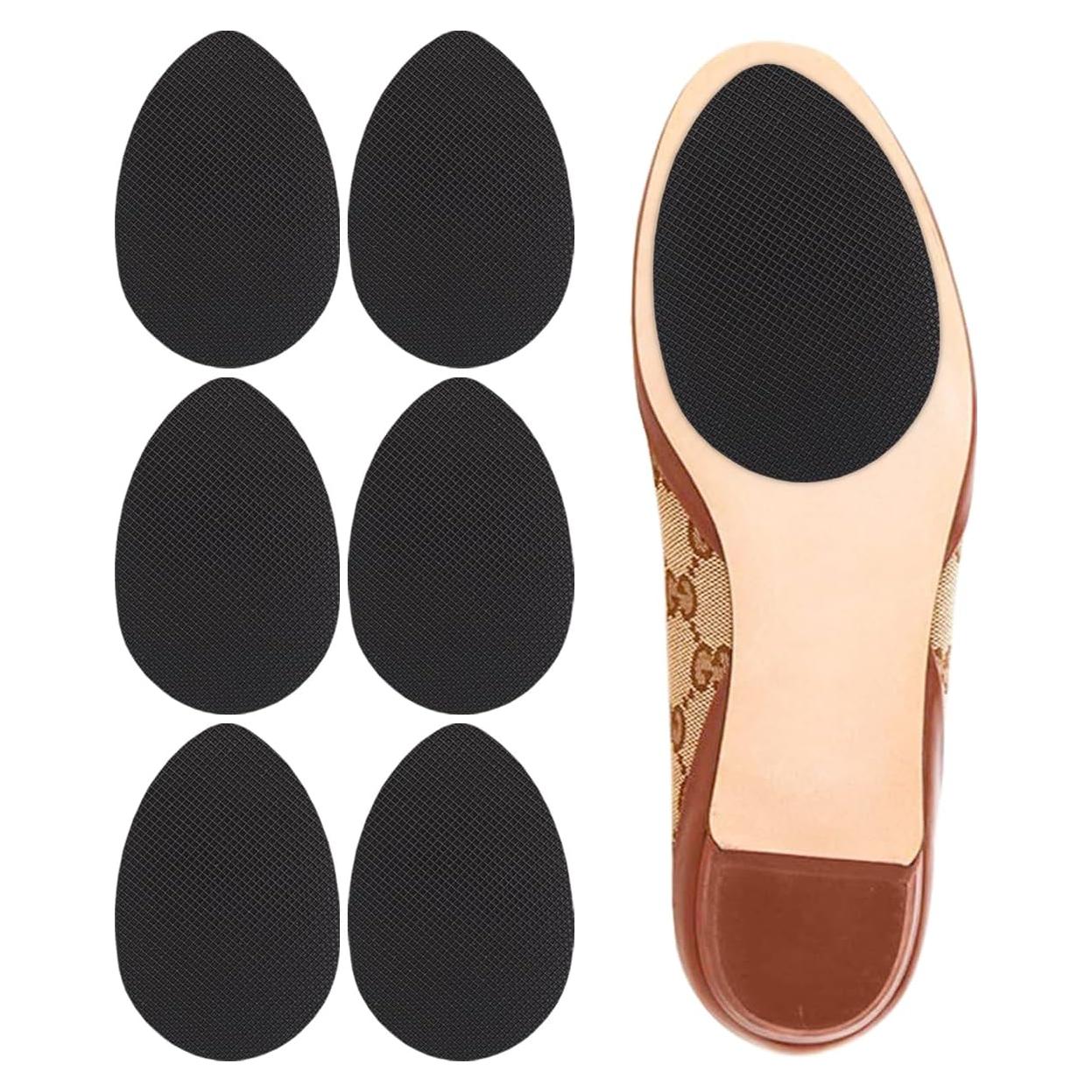 Almohadillas Antideslizantes Dr. Shoesert - 3 Pares, Negro
