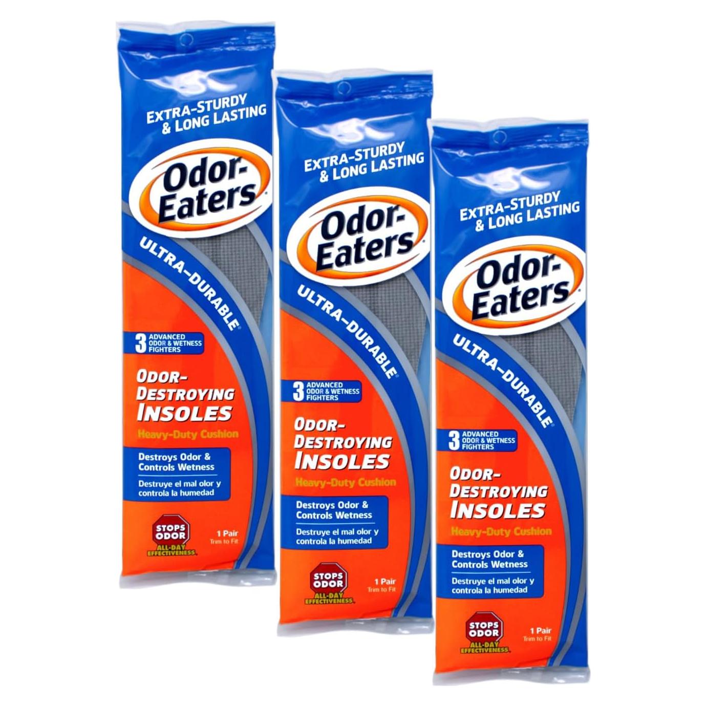 Plantillas Odor Eaters Ultra-Duraderas 3 Paquetes - Control Olores