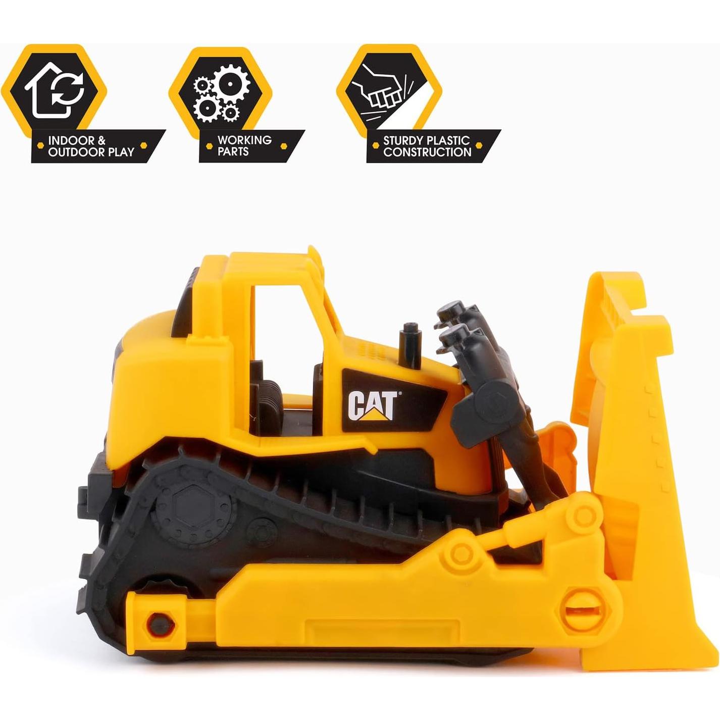 Bulldozer de Juguete CAT 25 cm con Piezas Articuladas