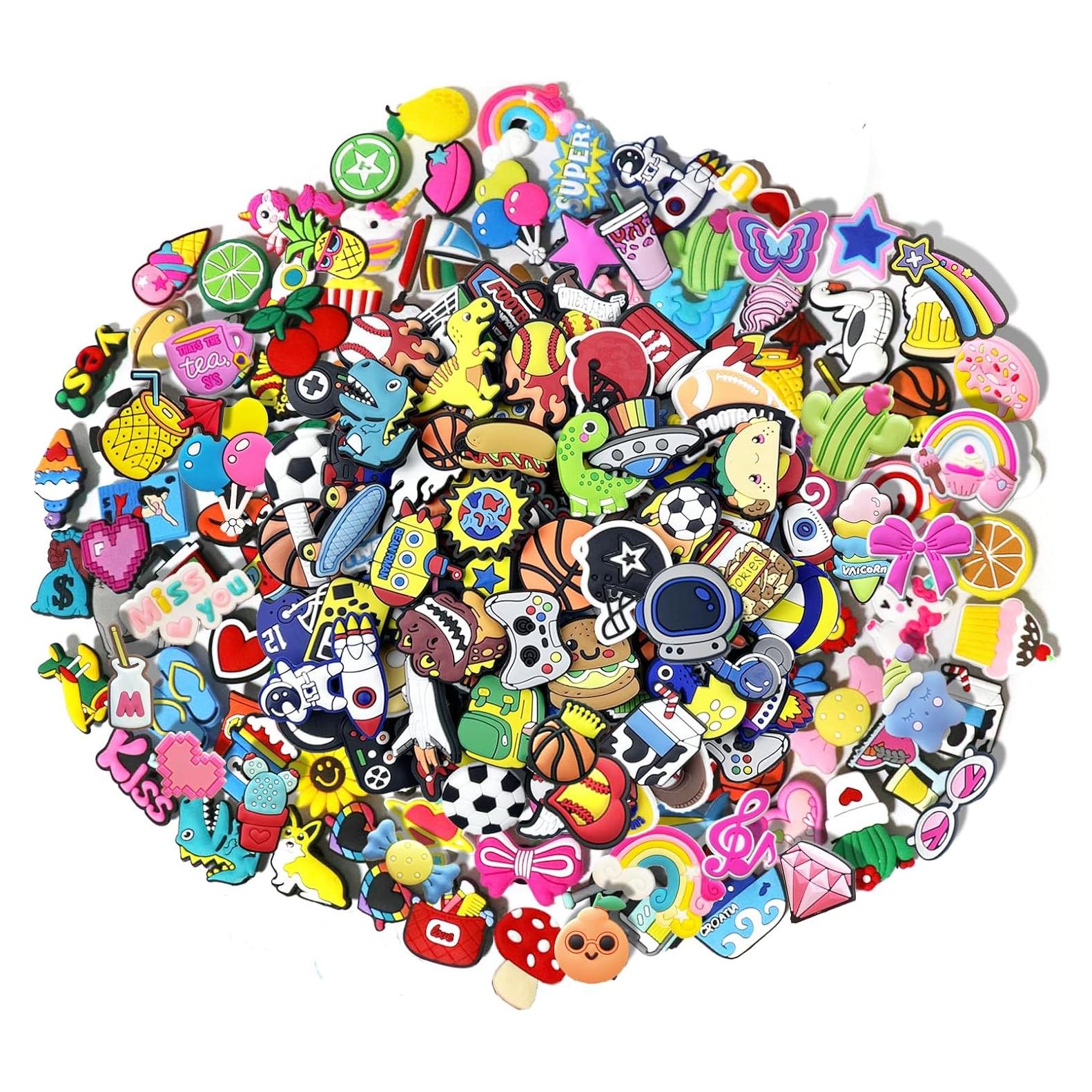 35 Piezas Encantos de Zapatos PVC Aleatorios para Niños