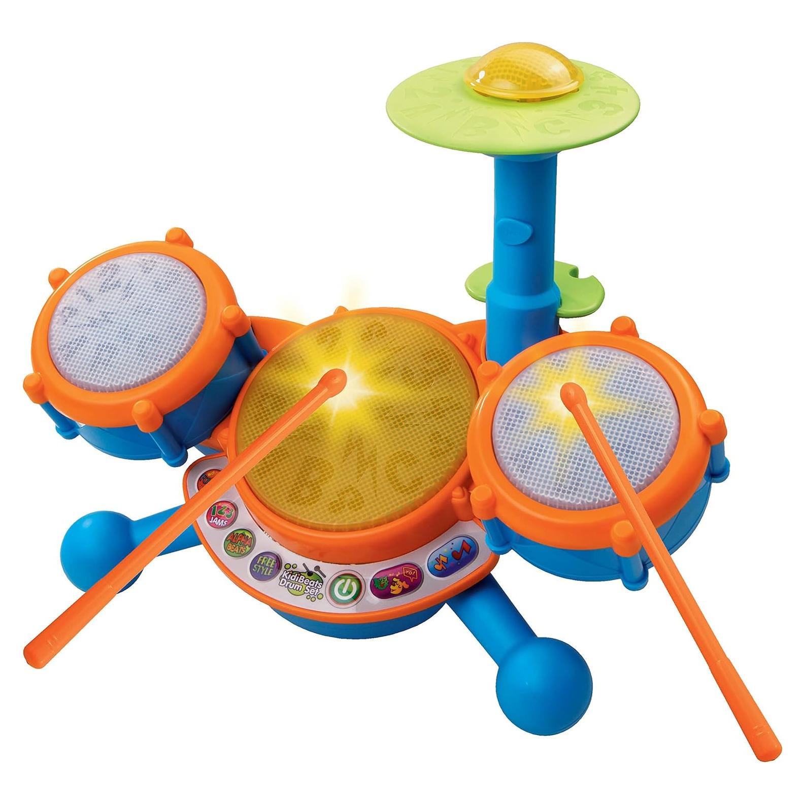 Set de Batería KidiBeats VTech Naranja 4 tambores y 9 melodías