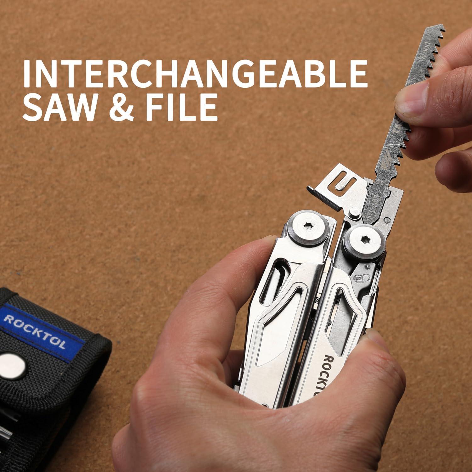 Multiherramienta ROCKTOL 29 en 1 con alicates y sierra