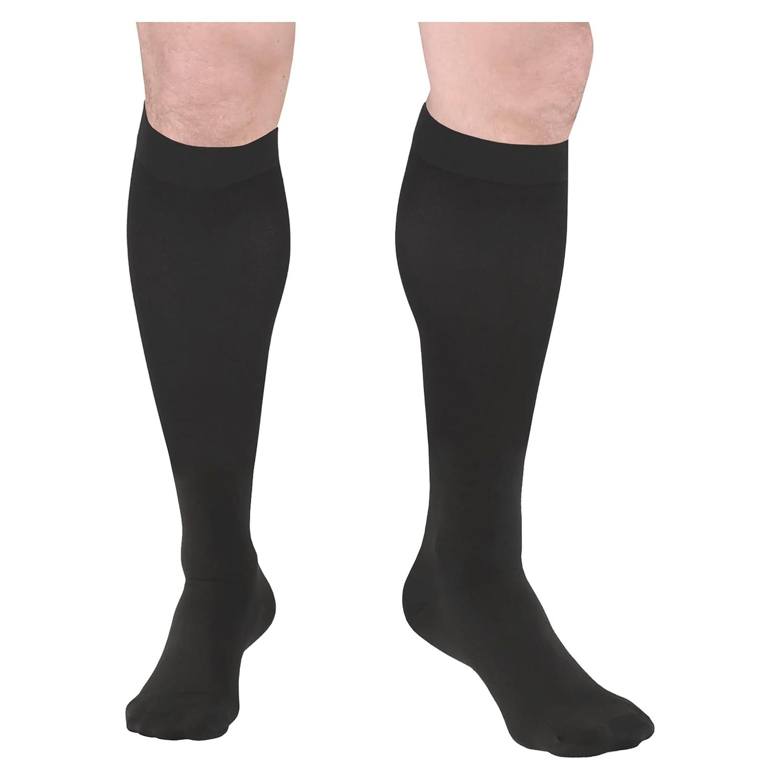 Medias Quirúrgicas Truform 8808, Compresión 18 mmHg, Negro, Mediana