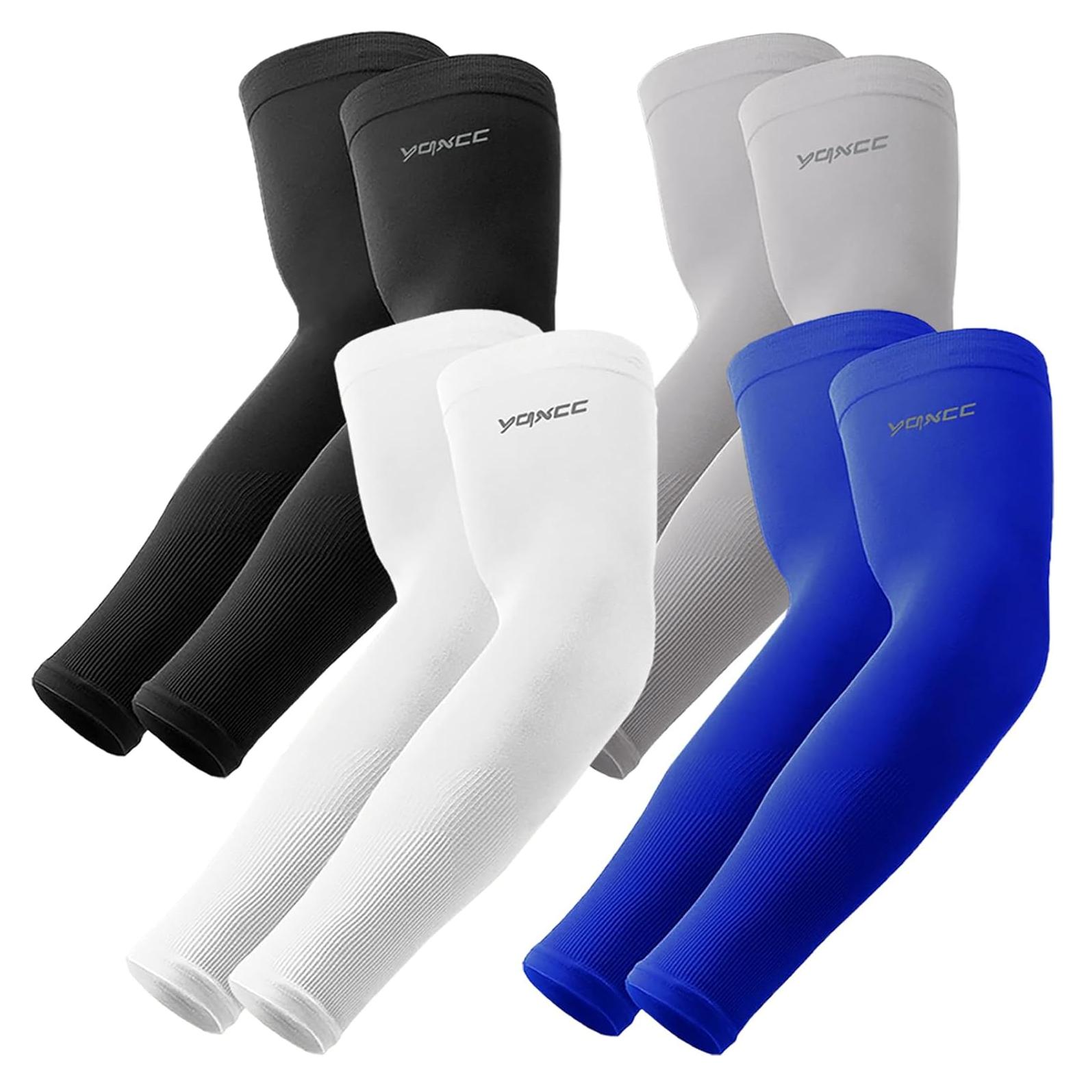 Mangas de Compresión UV YQXCC para Brazos - 4 Pares Unisex