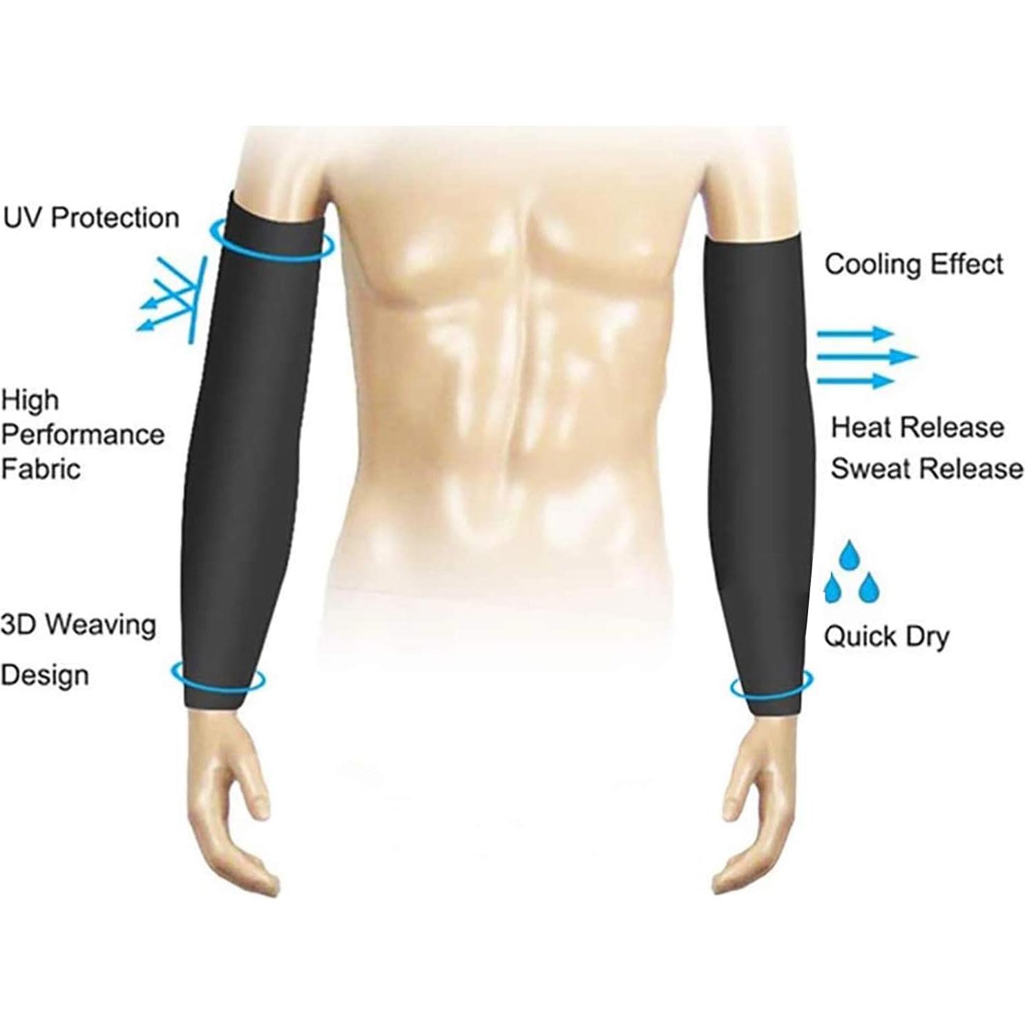Mangas de Compresión UV YQXCC para Brazos - 4 Pares Unisex