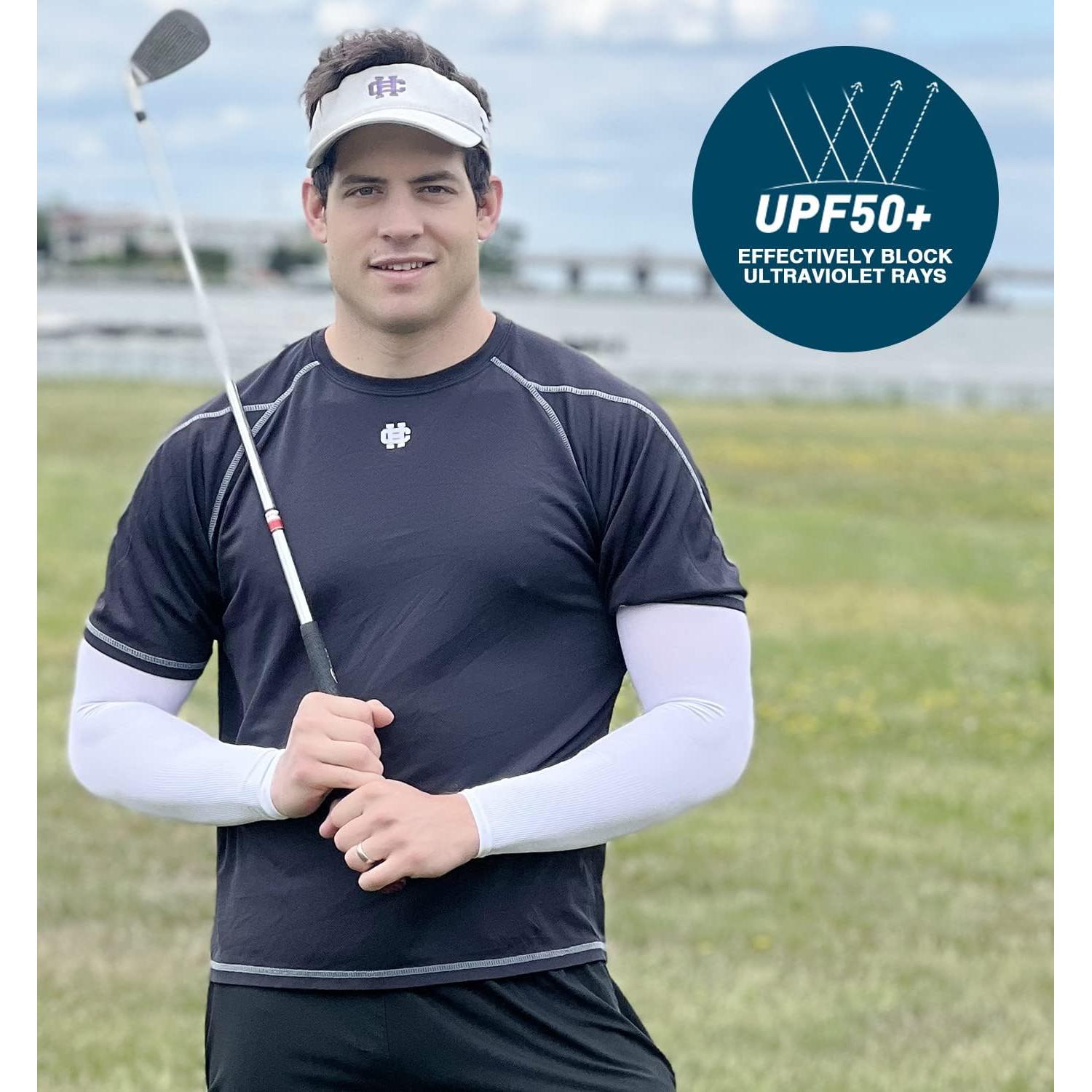 Mangas de Compresión Solar Aegend - 2 Pares Unisex UPF 50+