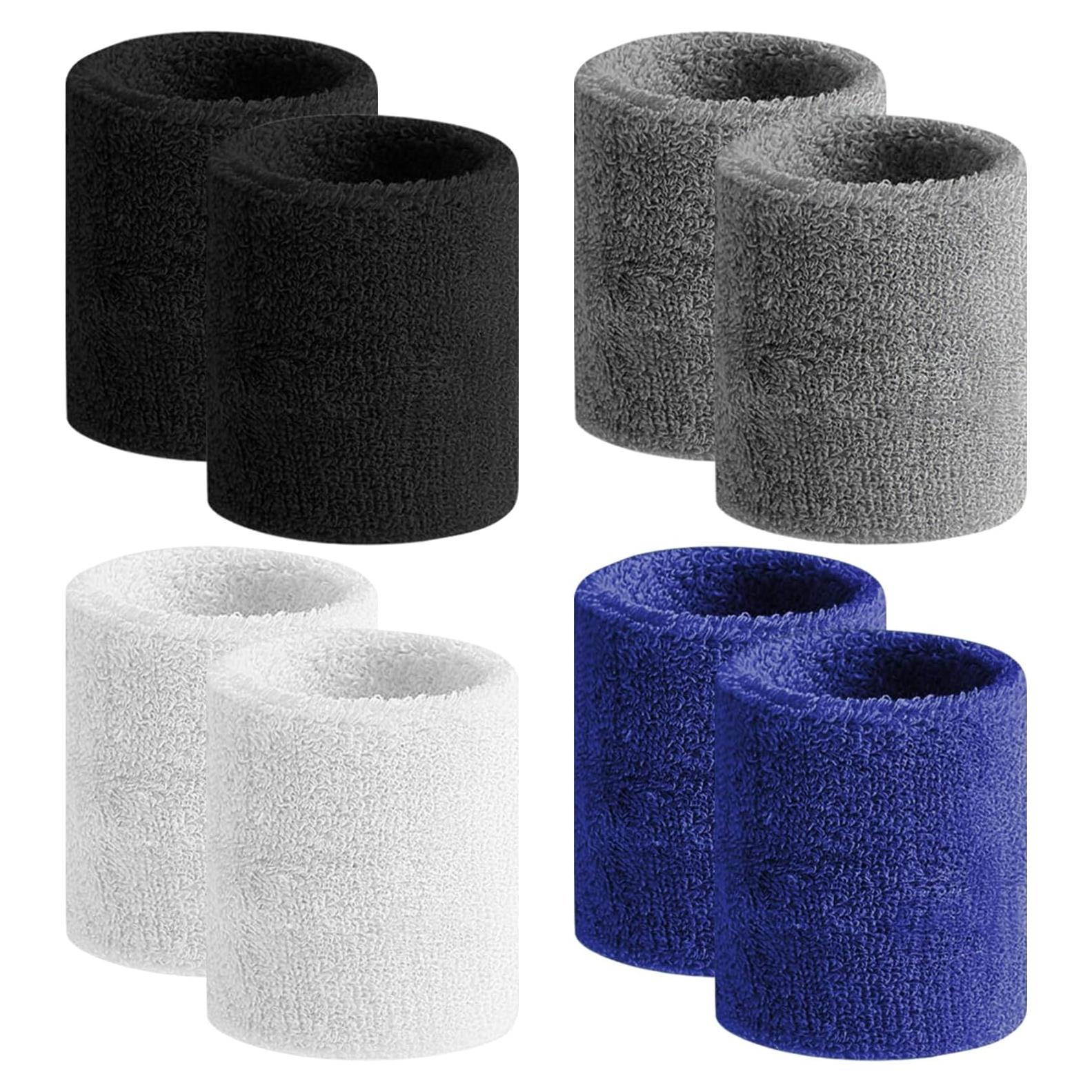 Muñequera Deportiva BEACE 8pcs Algodón Absorbente 7.62cm