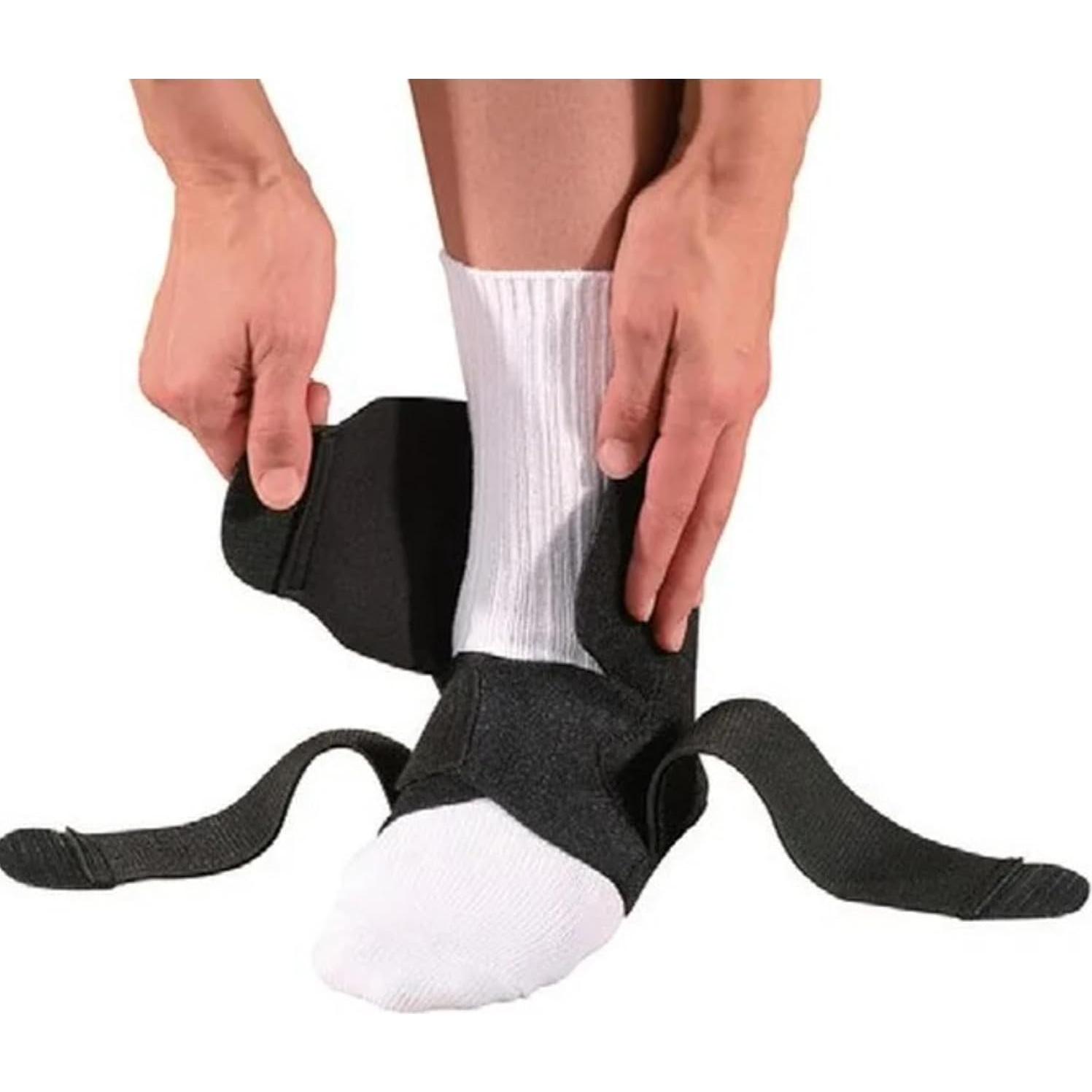 Tobillera Ajustable MUELLER para Esguinces y Artritis - Negro