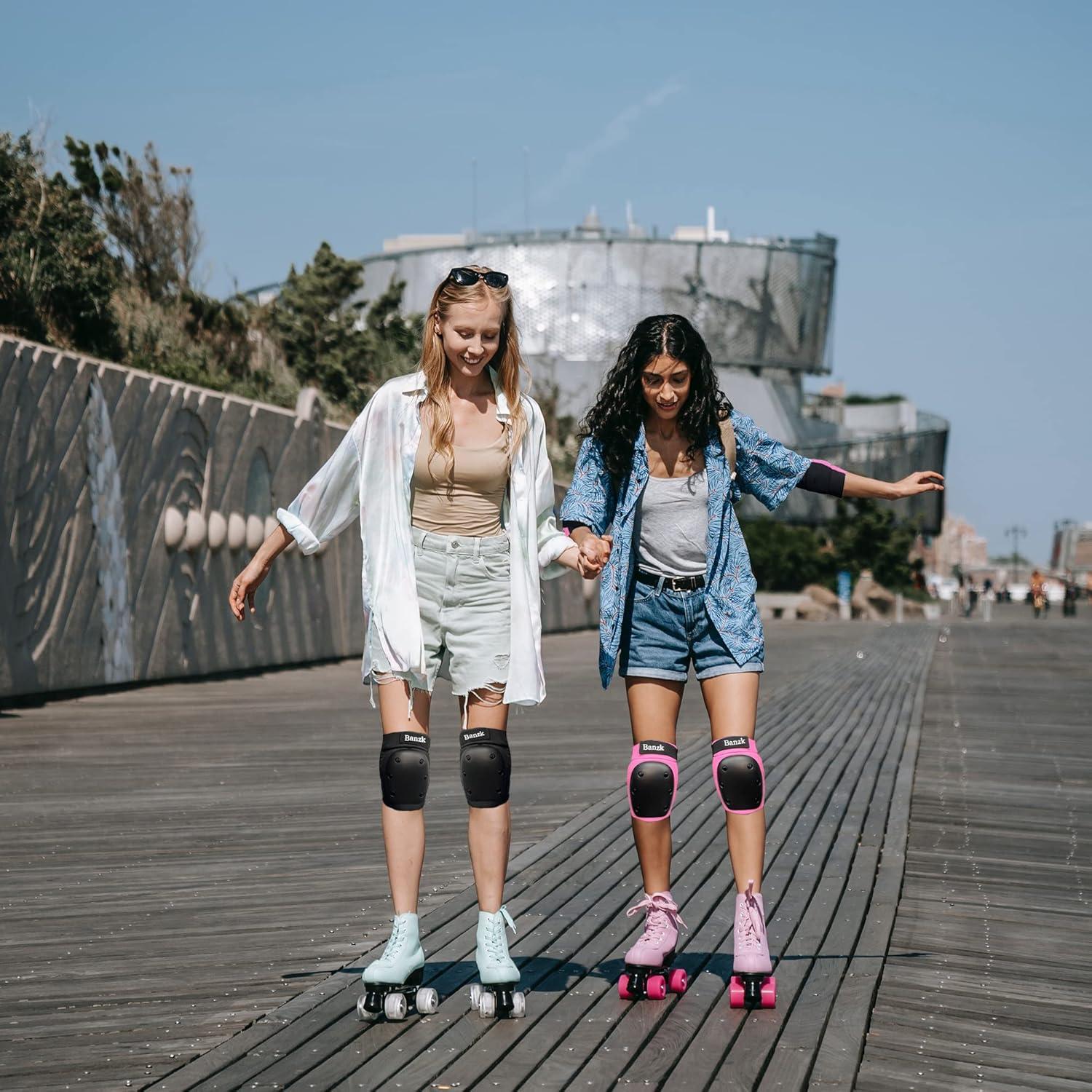 Conjunto de Protectores Banzk 6 en 1 para Patinaje y Ciclismo Negro