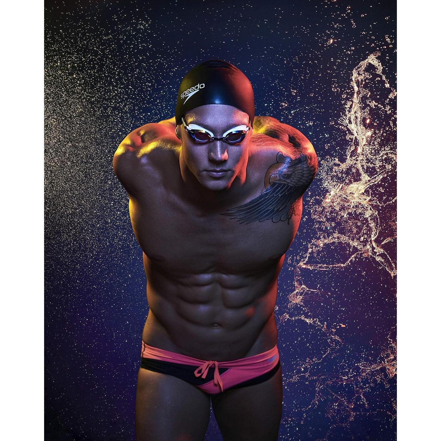 Gorro de natación de silicona Speedo unisex negro