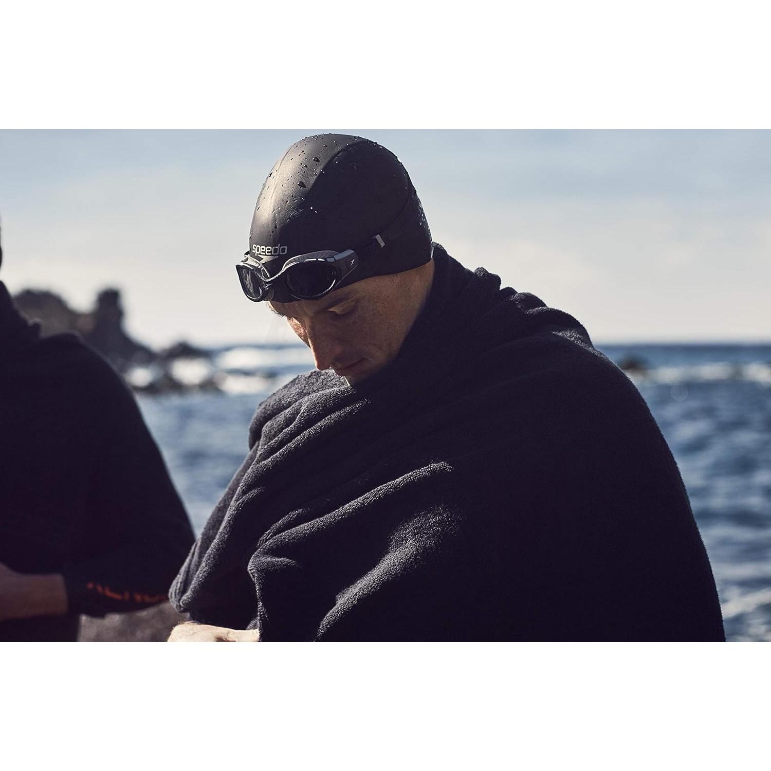 Gorro de natación de silicona Speedo unisex negro