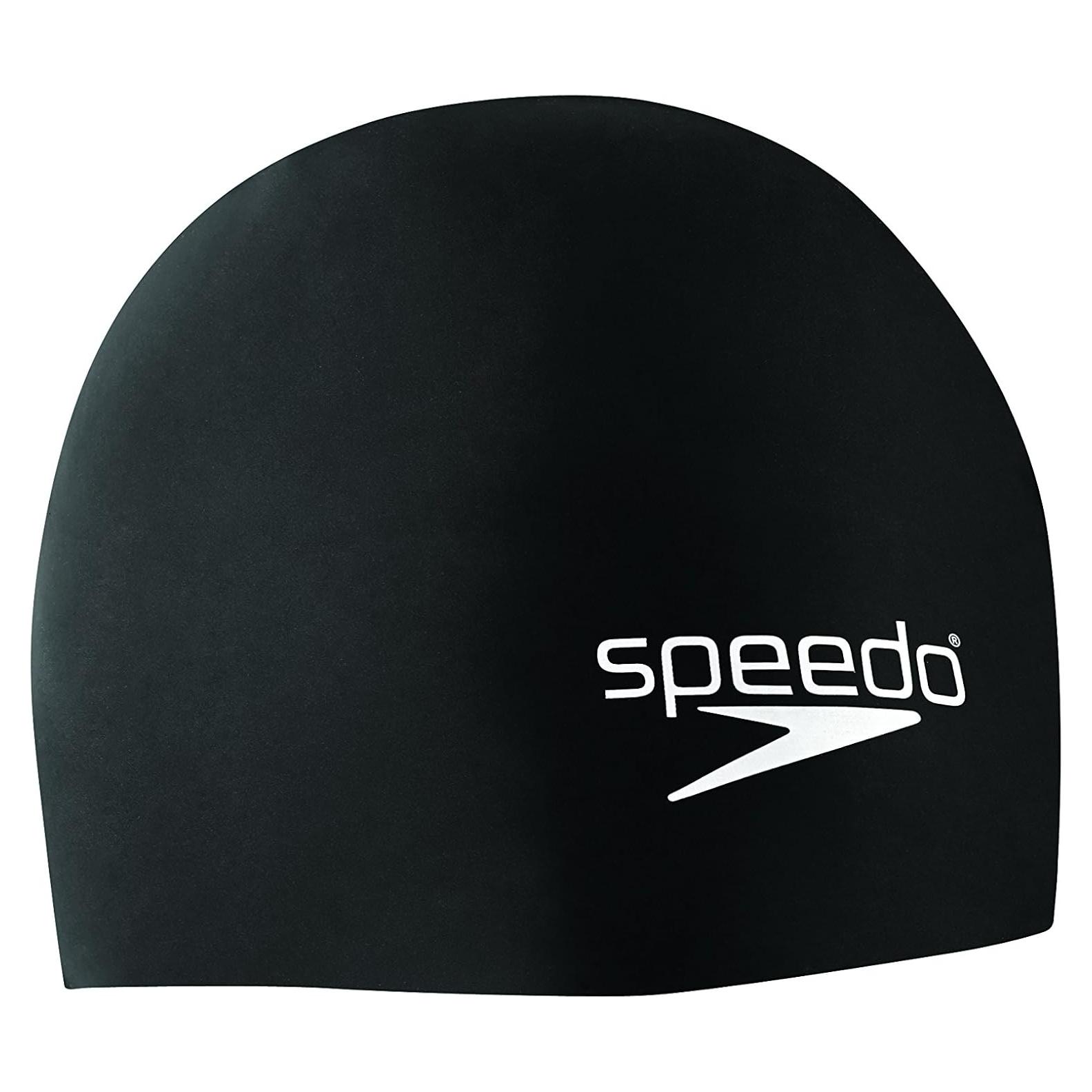 Gorro de natación Speedo de silicona elastomérica negro
