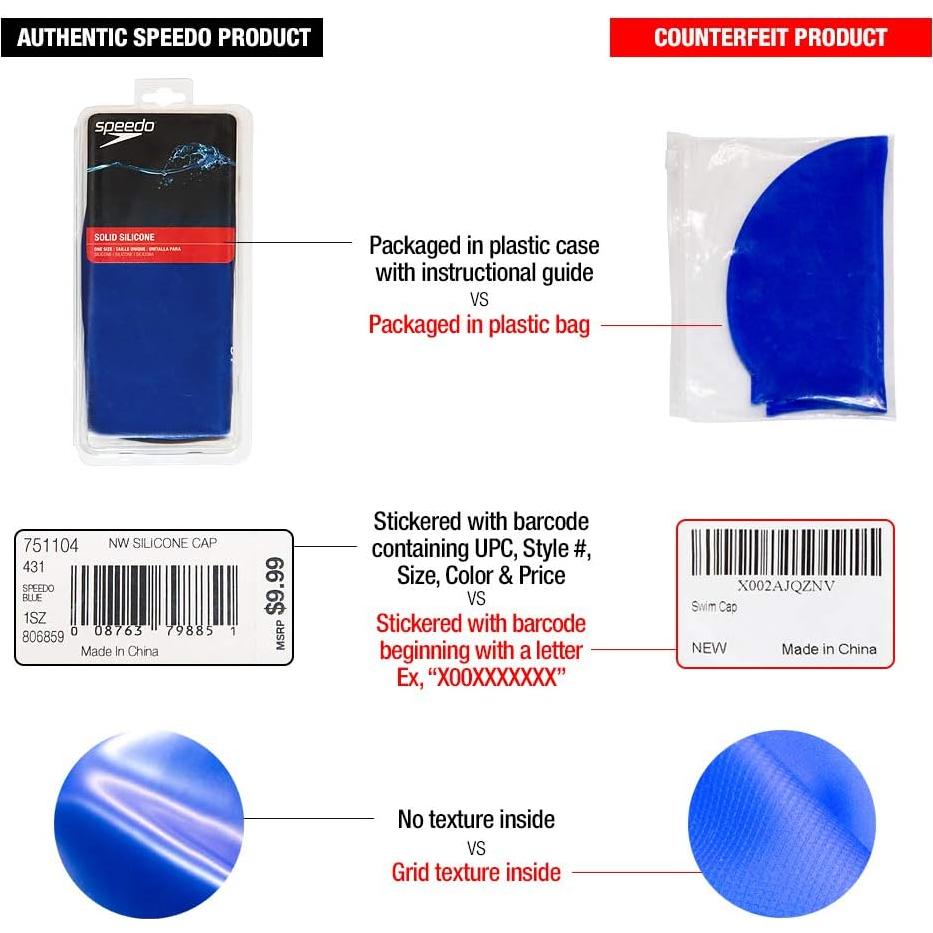 Gorro de natación Speedo de silicona elastomérica negro