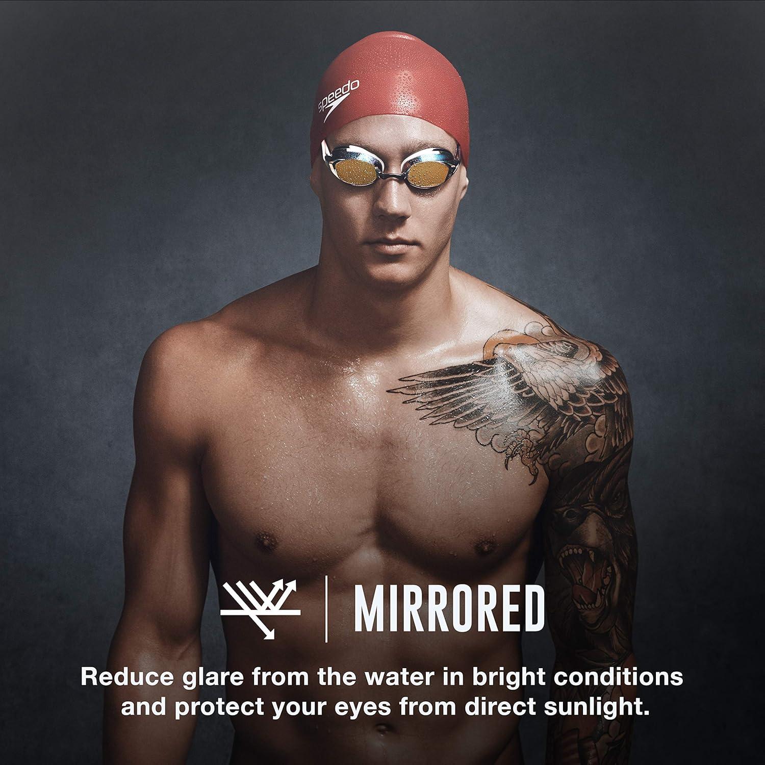 Gafas de natación Speedo Mirrored Vanquisher 2.0 Plata