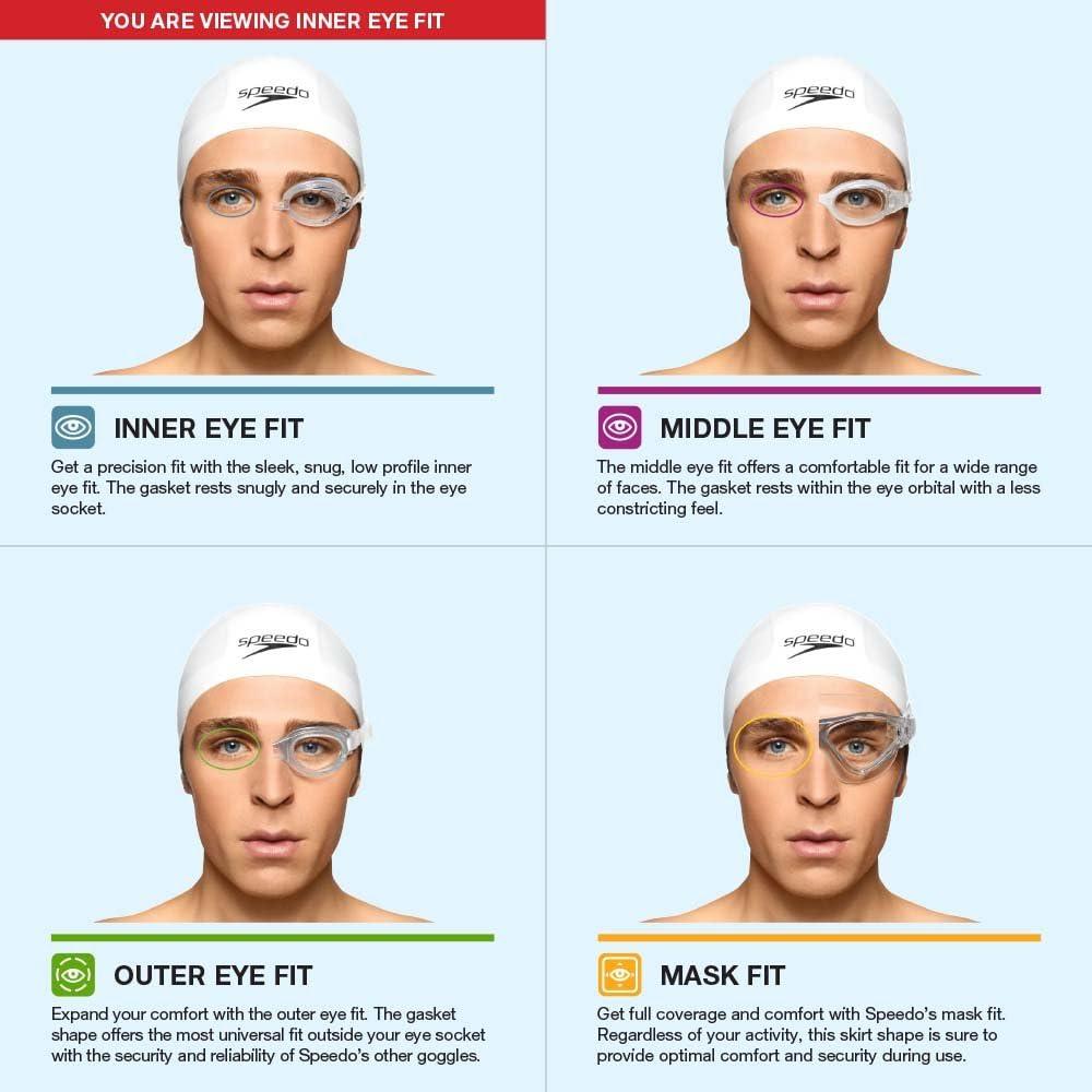 Gafas de natación Speedo Mirrored Vanquisher 2.0 Plata