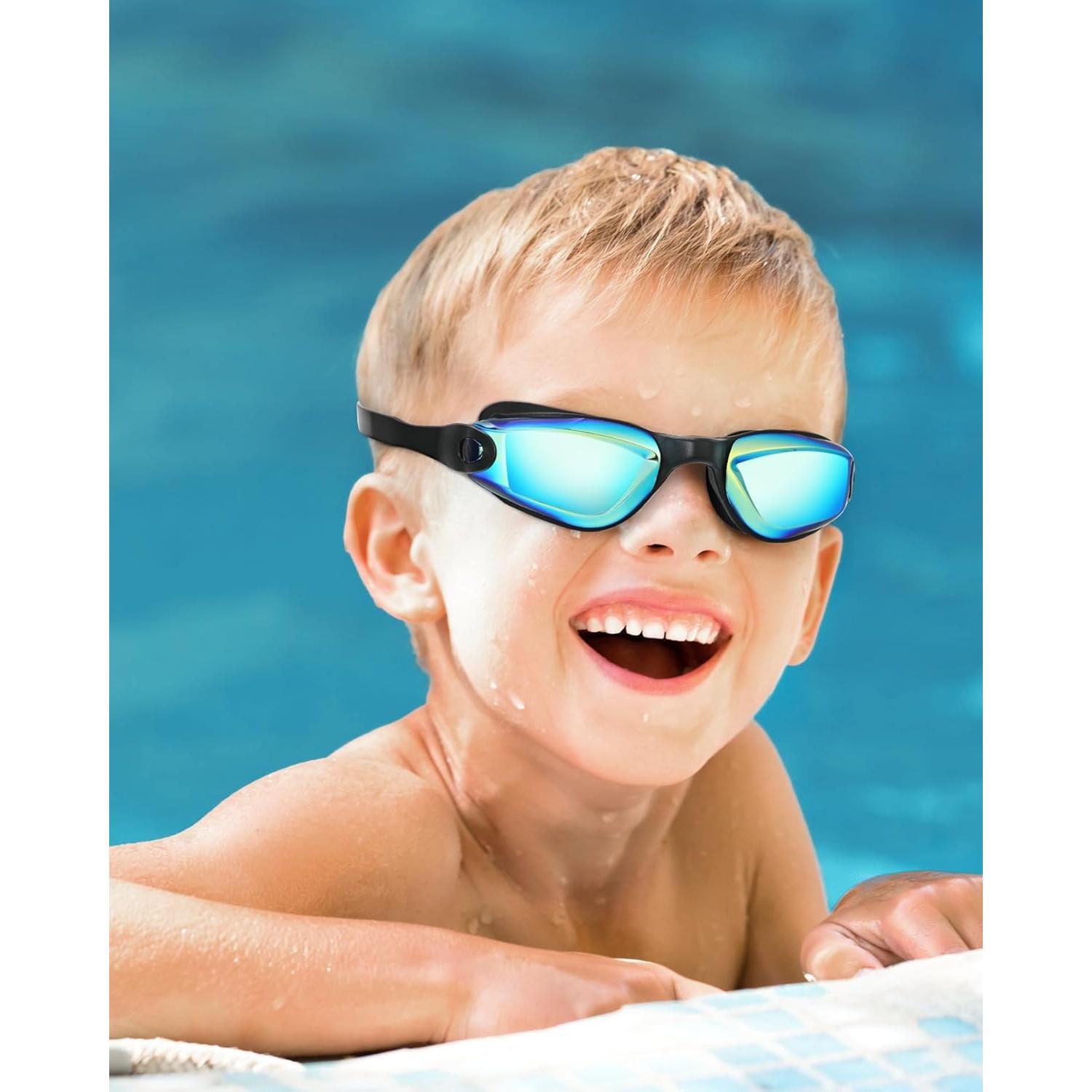 Gafas de natación Aegend para niños, 2 unidades, silicona