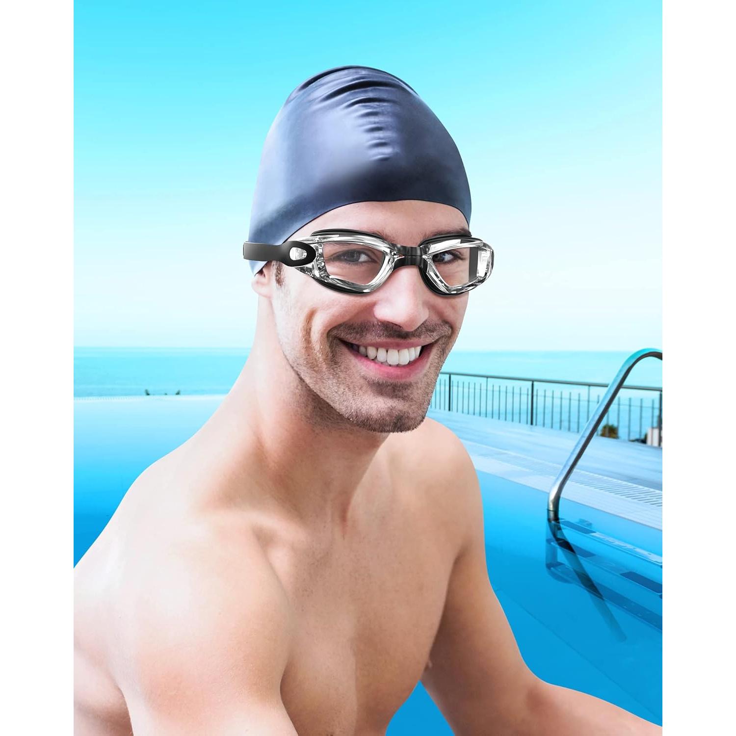 Gafas de natación Aegend, 2 pares, anti-fugas, visión clara