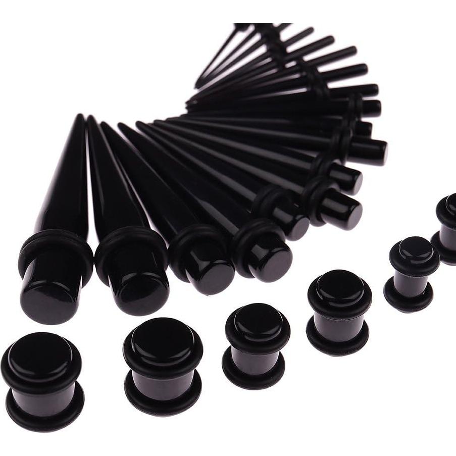 Kit de Estiramiento de Orejas JieyueJewelry 50 Piezas 14G-00G