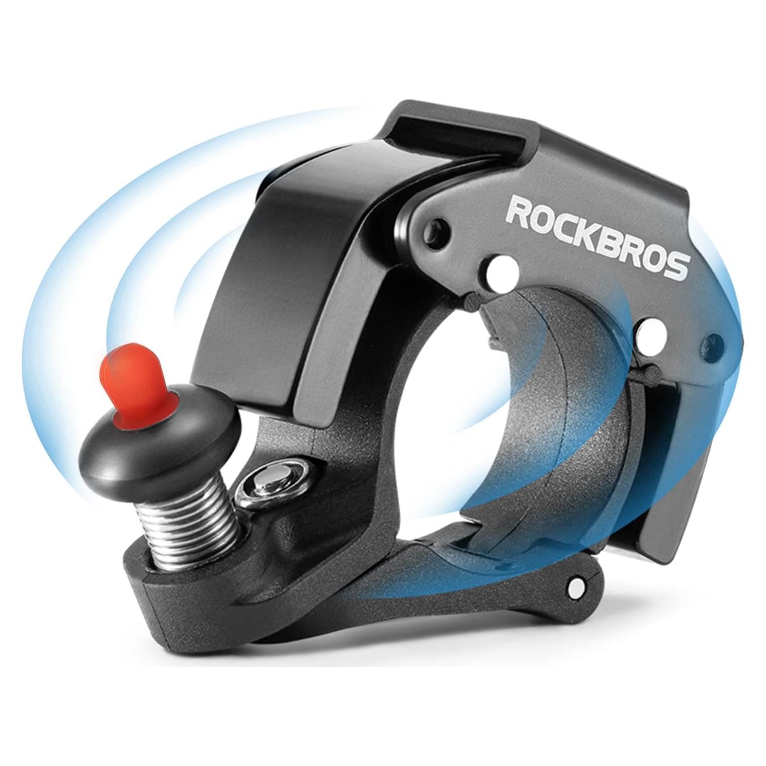 Timbre de bicicleta ROCKBROS oculto 100dB para manillar 22.2mm