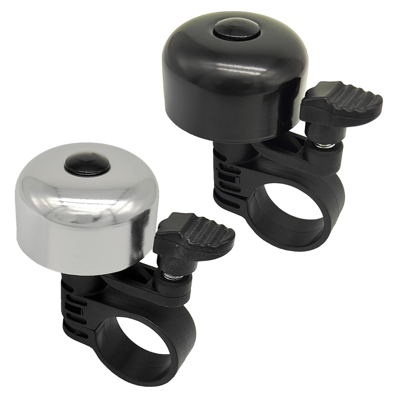 Timbre de Bicicleta RYANGO BBL-BS Mini Aluminio Negro Plata