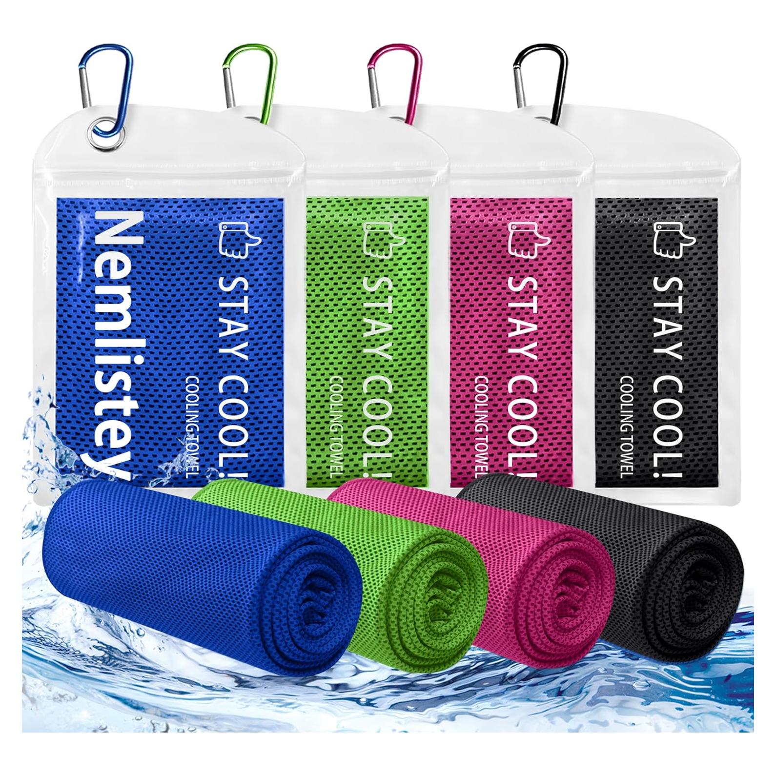 Paquete de 4 Toallas Refrigerantes Nemlistey 15x24 cm