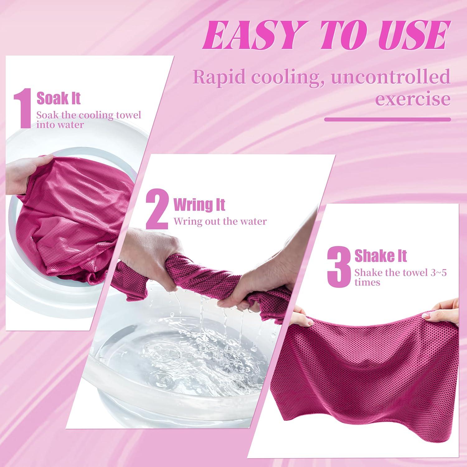 Paquete de 4 Toallas Refrigerantes Nemlistey 15x24 cm