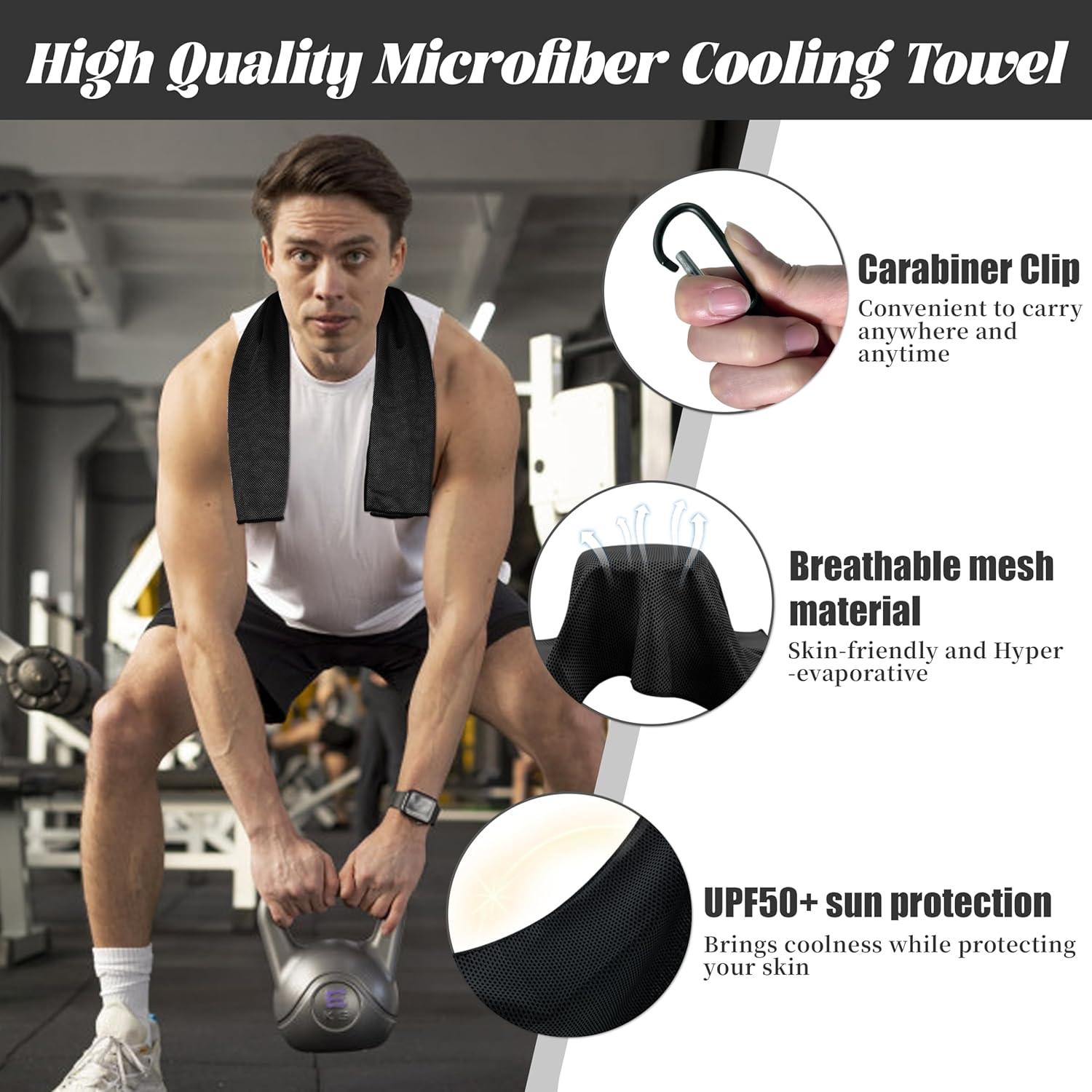 Paquete de 4 Toallas Refrigerantes Nemlistey 15x24 cm