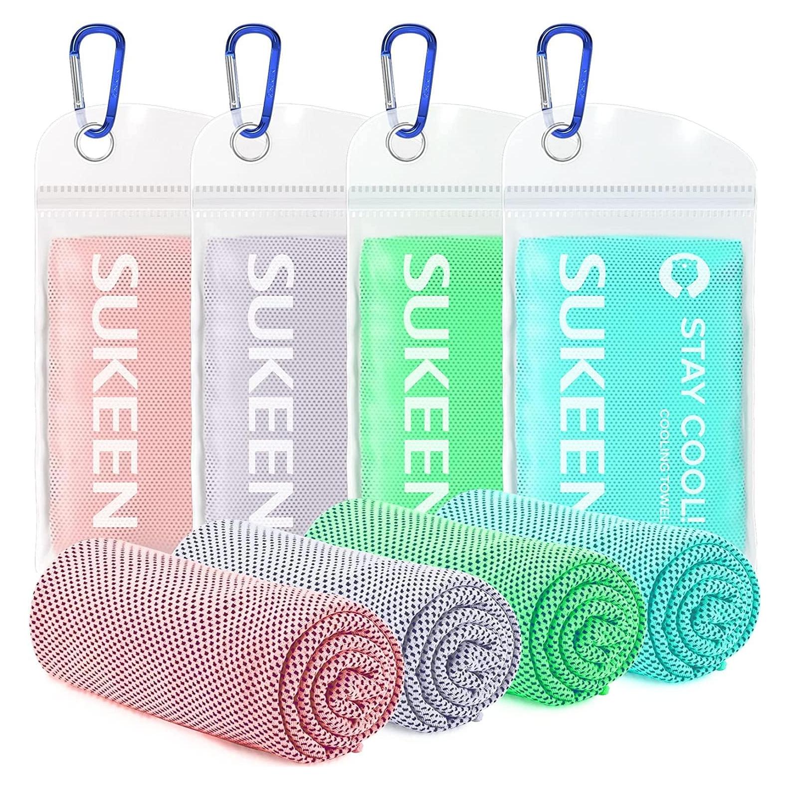 Toalla Enfriadora Sukeen 4 Pack Microfibra 101.6x30.5cm