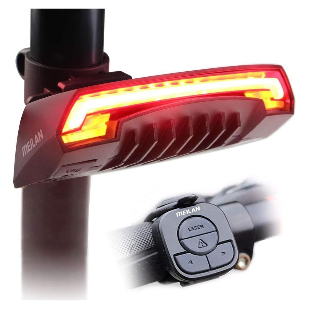 Luz Trasera LED MEILAN X5 Recargable USB con Control Remoto