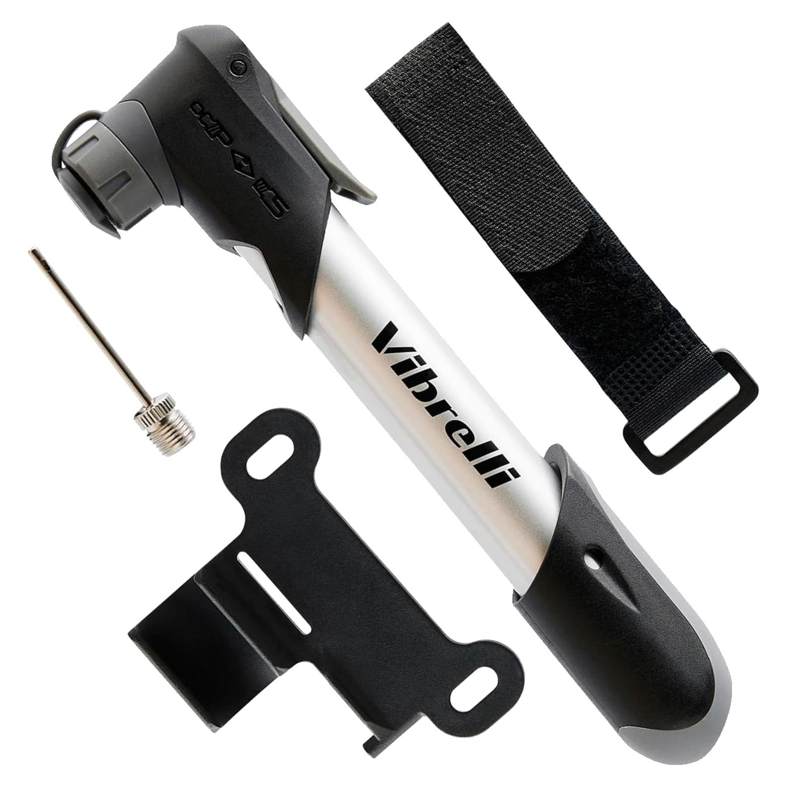 Bomba de Bicicleta Mini Vibrelli - 120 PSI - Presta y Schrader