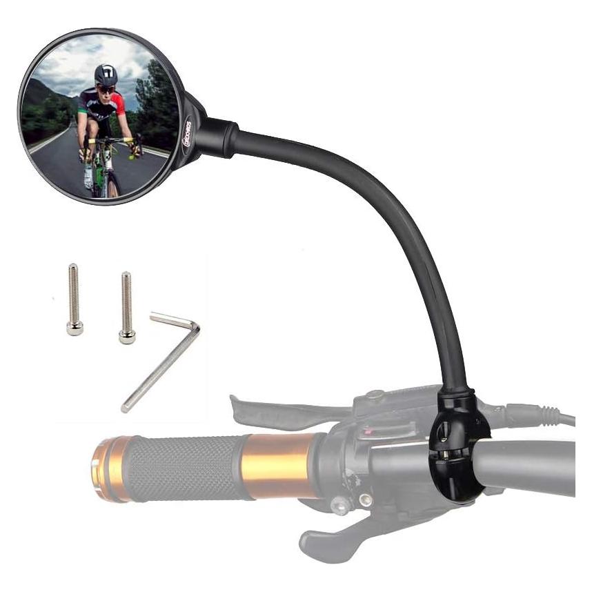 Espejo Retrovisor de Bicicleta DRCKHROS Ajustable 360° 7.62 cm