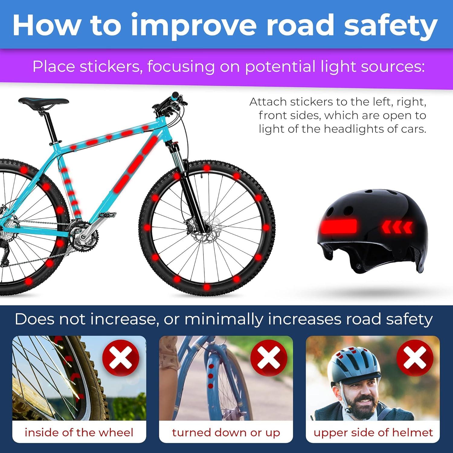 Calcomanías Reflectantes LOOM 67pcs Prism-Azul para Seguridad