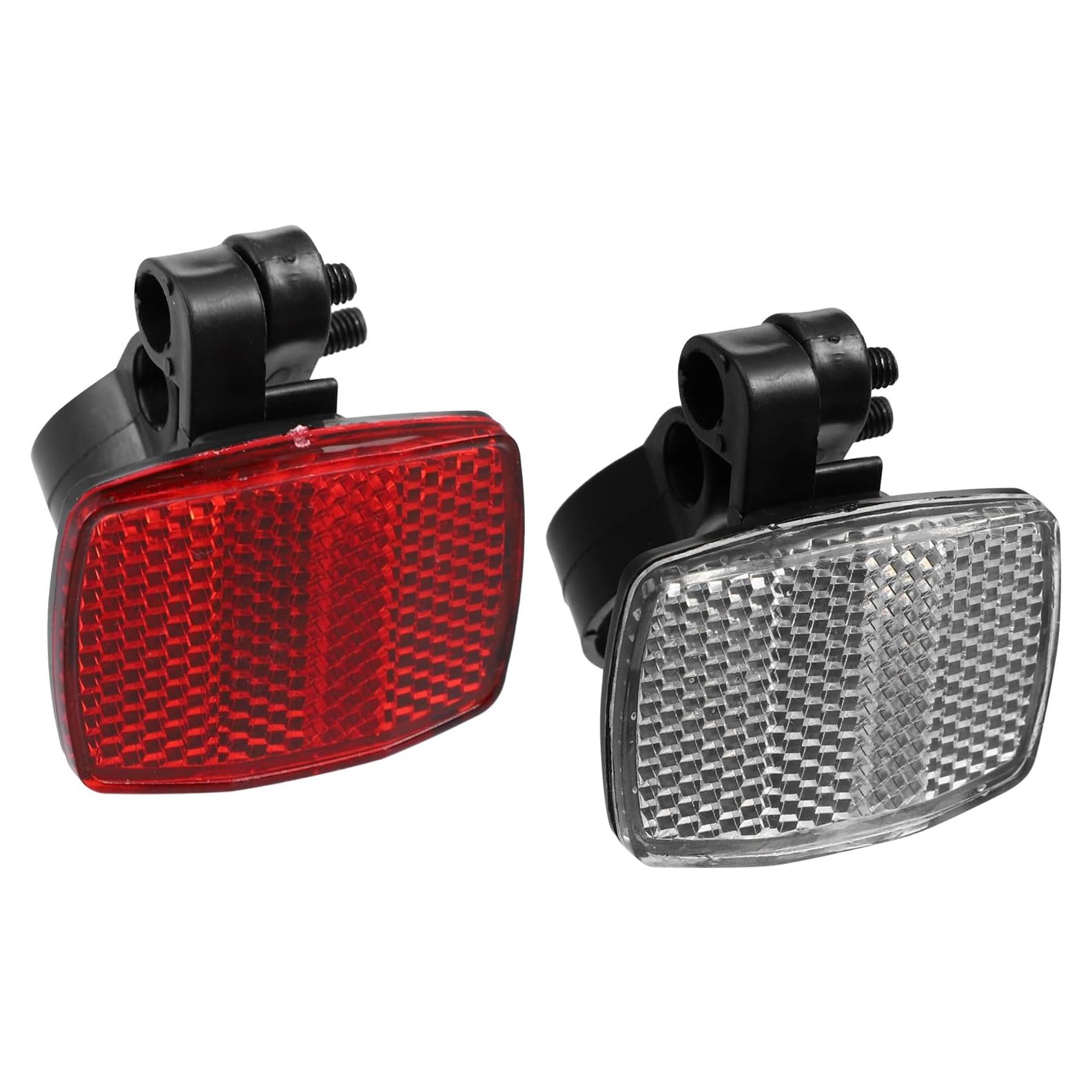 Kit de Reflectores de Seguridad para Bicicleta X AUTOHAUX Rojo y Blanco