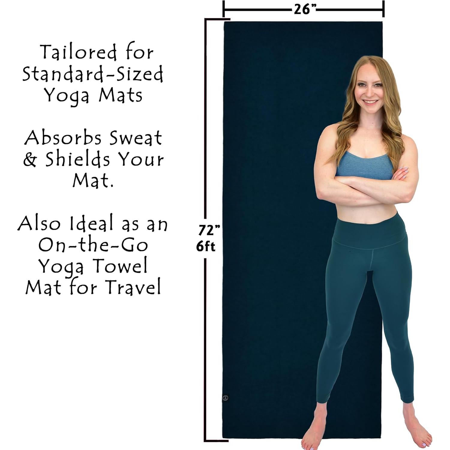 Toalla de Yoga Antideslizante Tatago 182.88 cm Microfibra