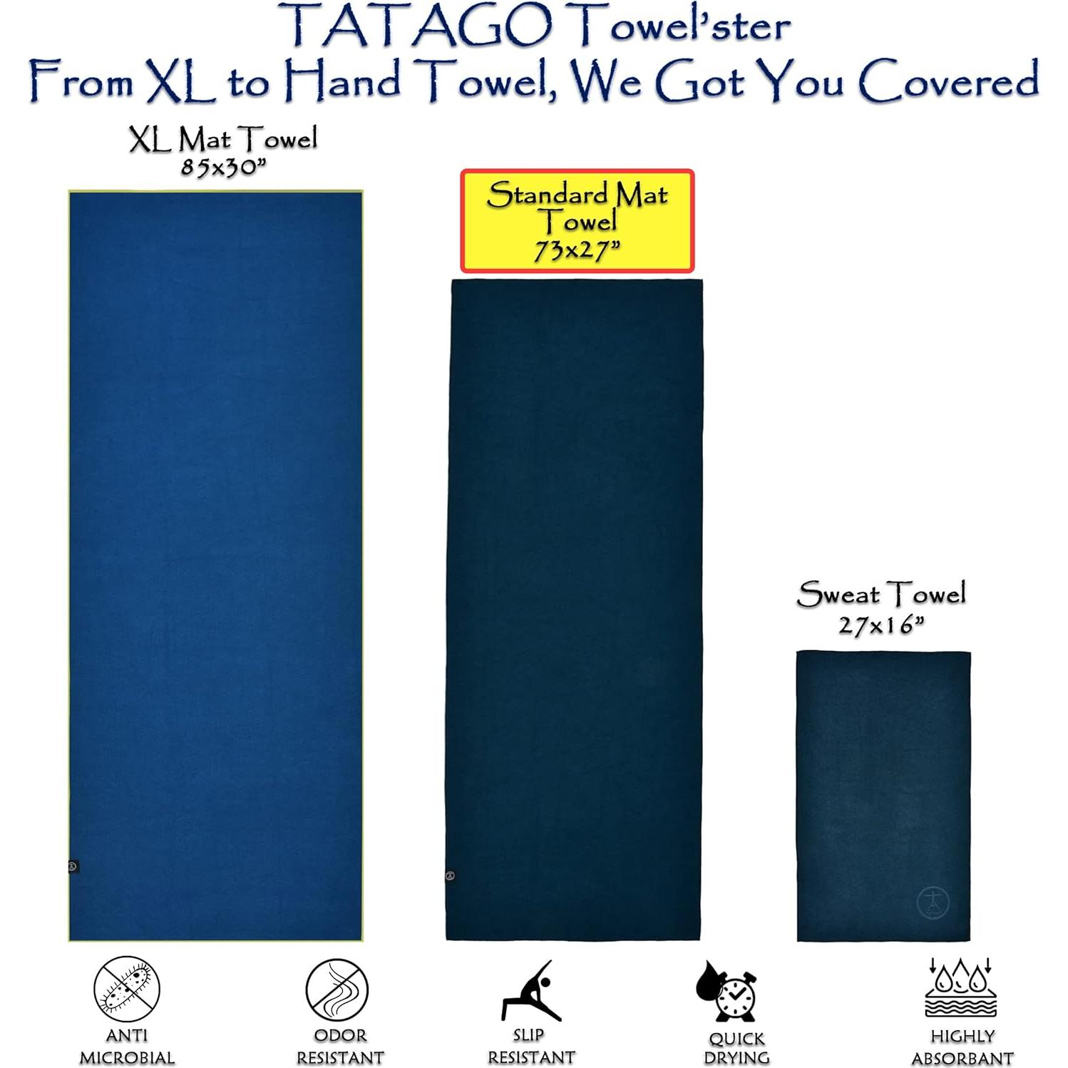 Toalla de Yoga Antideslizante Tatago 182.88 cm Microfibra