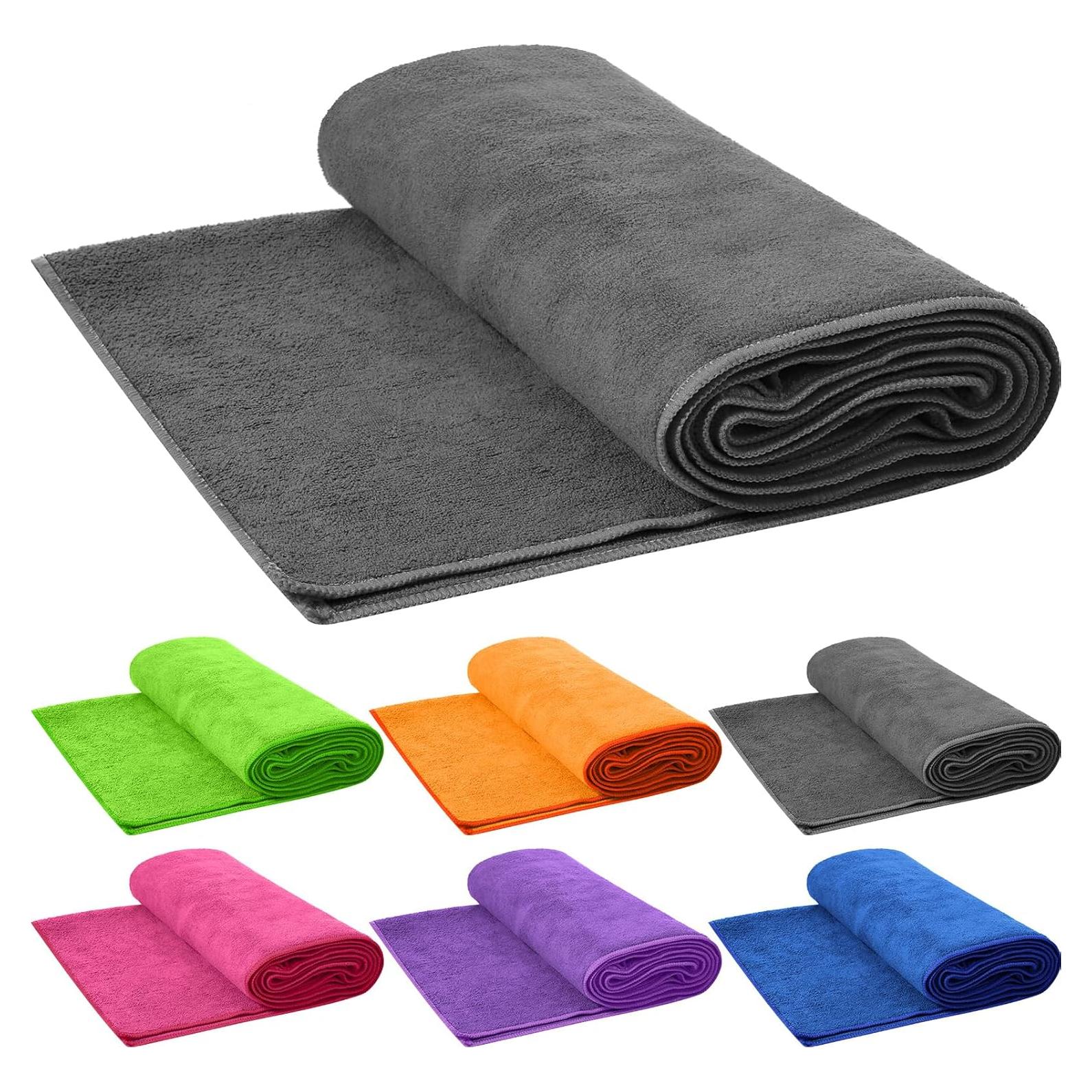 Toallas de Yoga Antideslizantes Breling 6 Pcs Microfibra 68x183cm