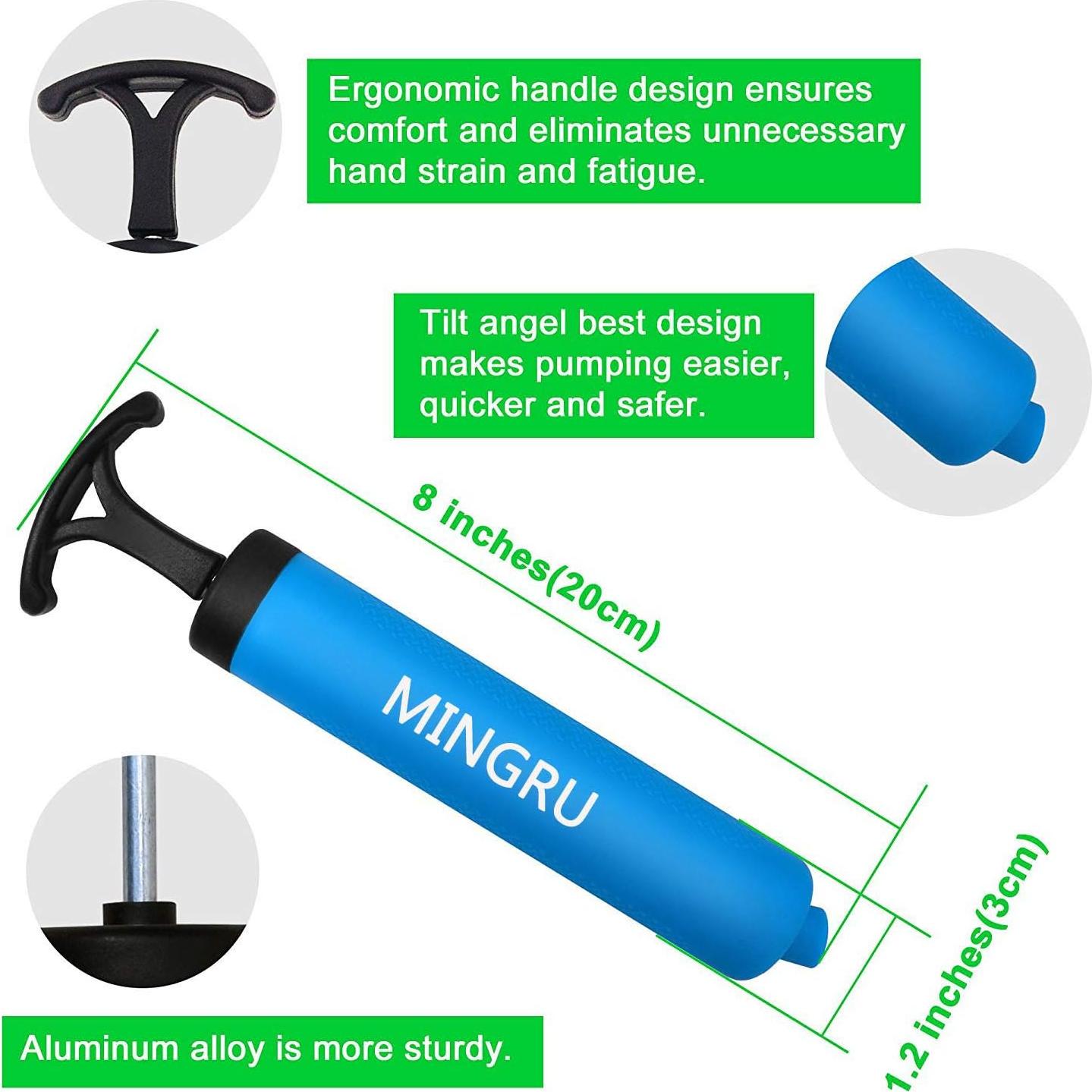 Bomba de Pelotas Portátil MINGRU 20 cm con Accesorios