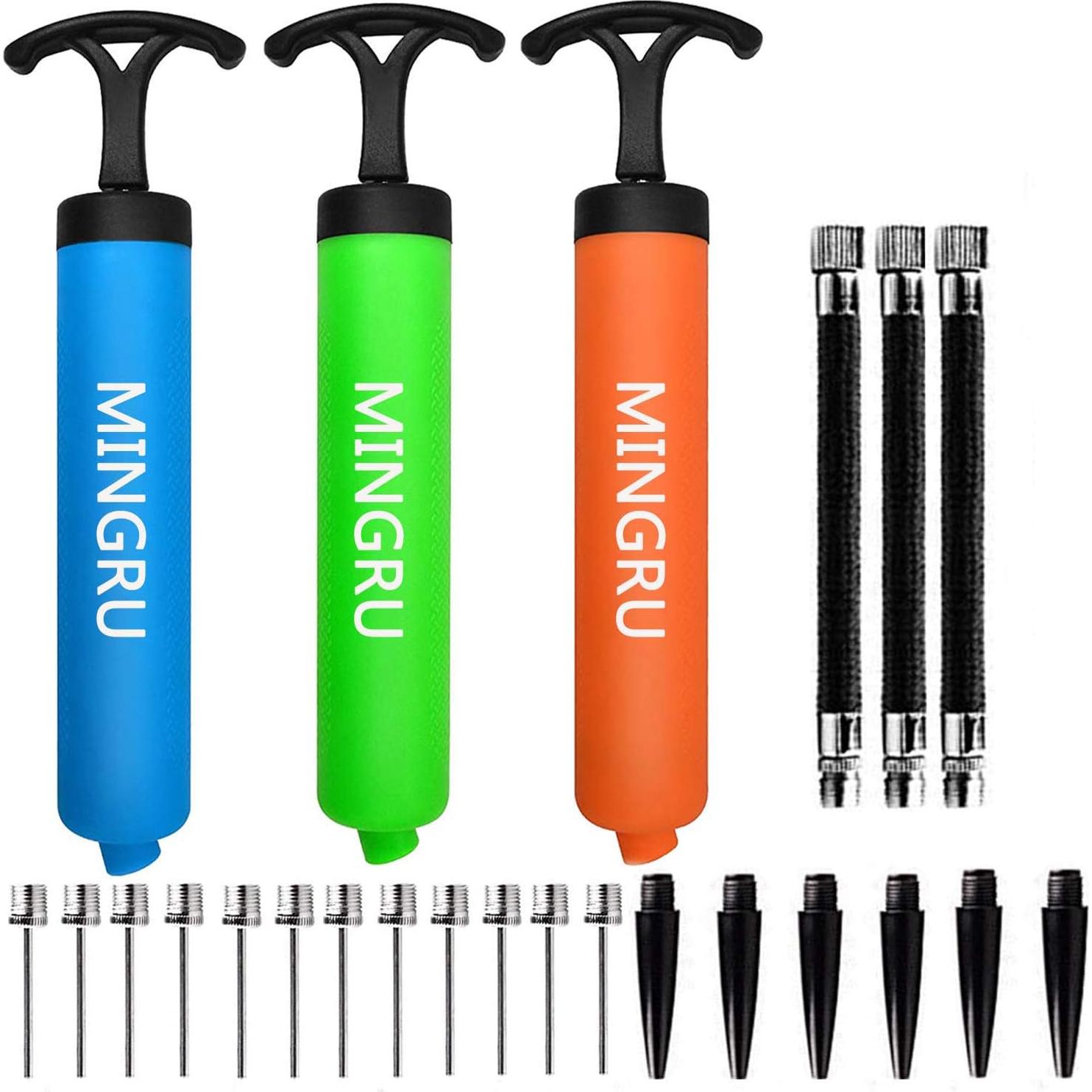 Bomba de Pelotas Portátil MINGRU 20 cm con Accesorios