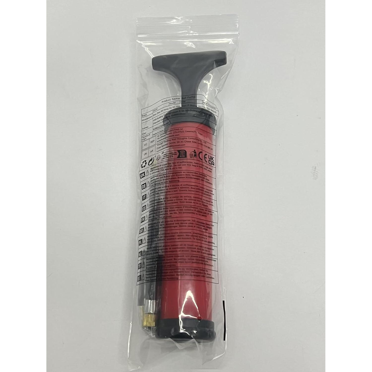 Bomba de Aire Portátil DDUO para Pelotas Deportivas - Manual