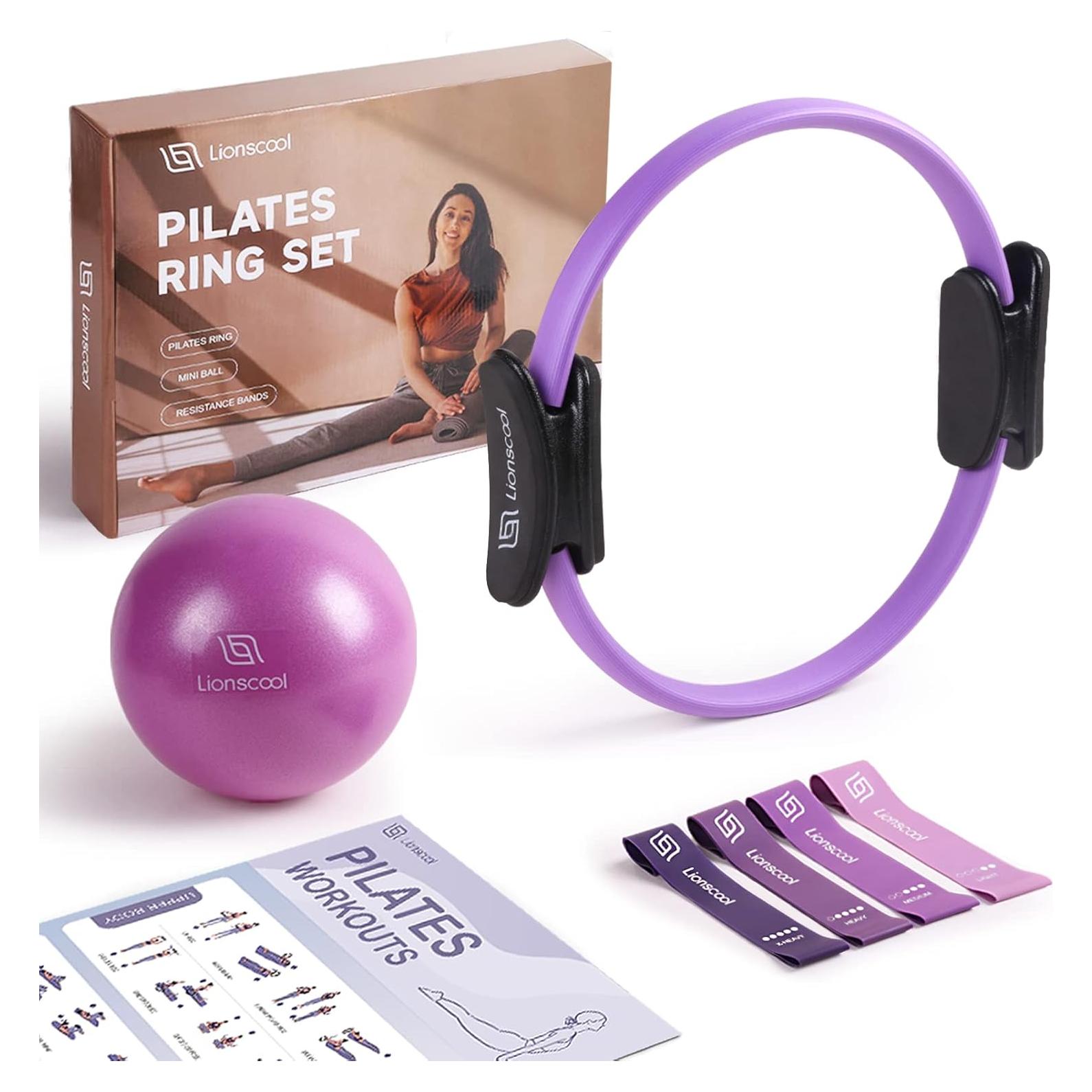 Conjunto de Anillo de Pilates LIONSCOOL 35.56 cm con Accesorios