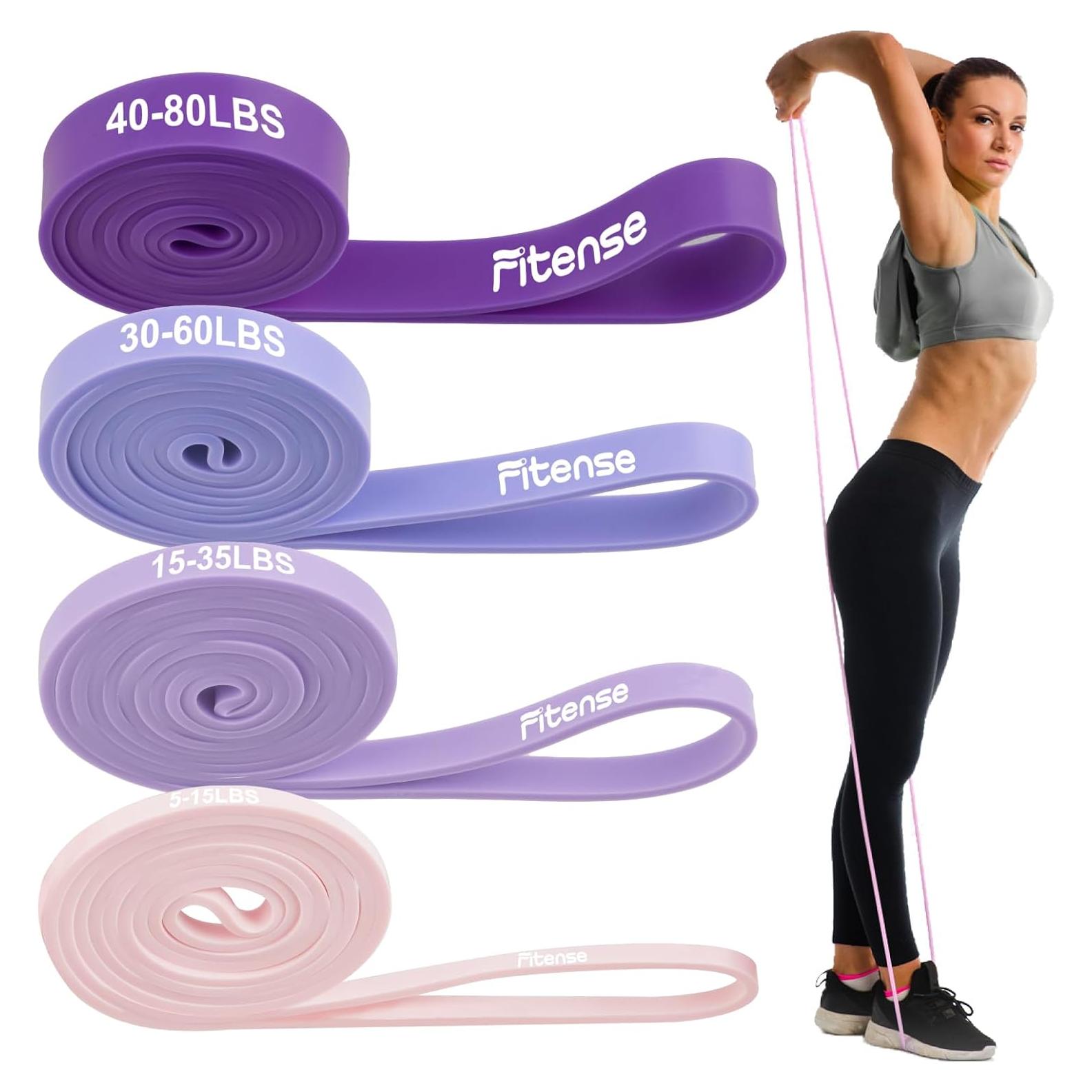 Set de Bandas de Resistencia Fitense 4PCS para Pull Up 2.3-36.3kg